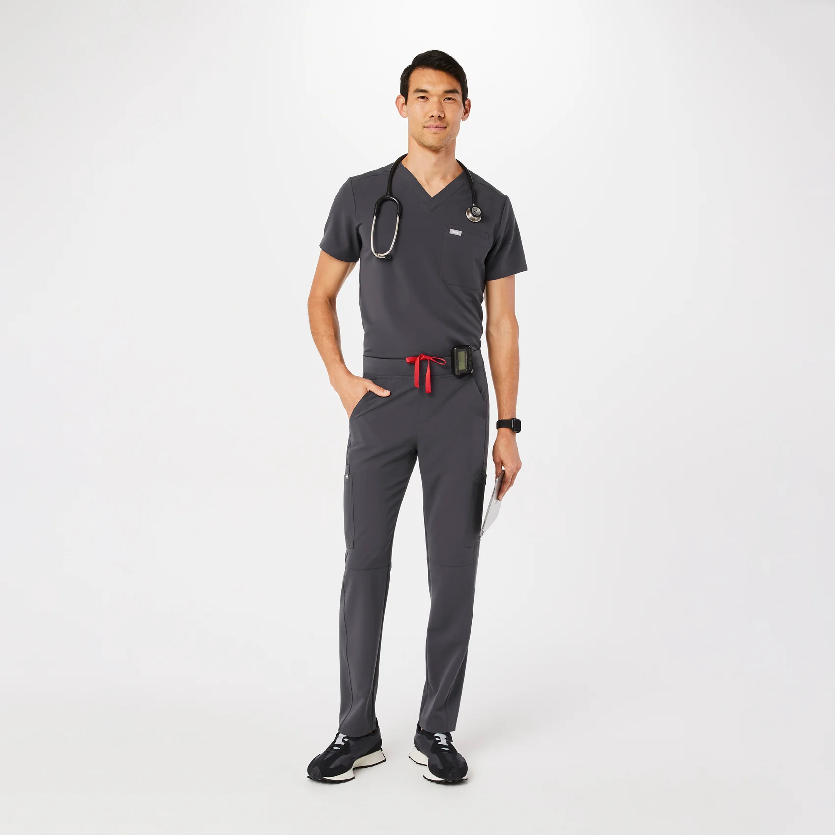 men's Charcoal Axim™ - Short Cargo Scrub Pants (3XL - 6XL) - Image 2