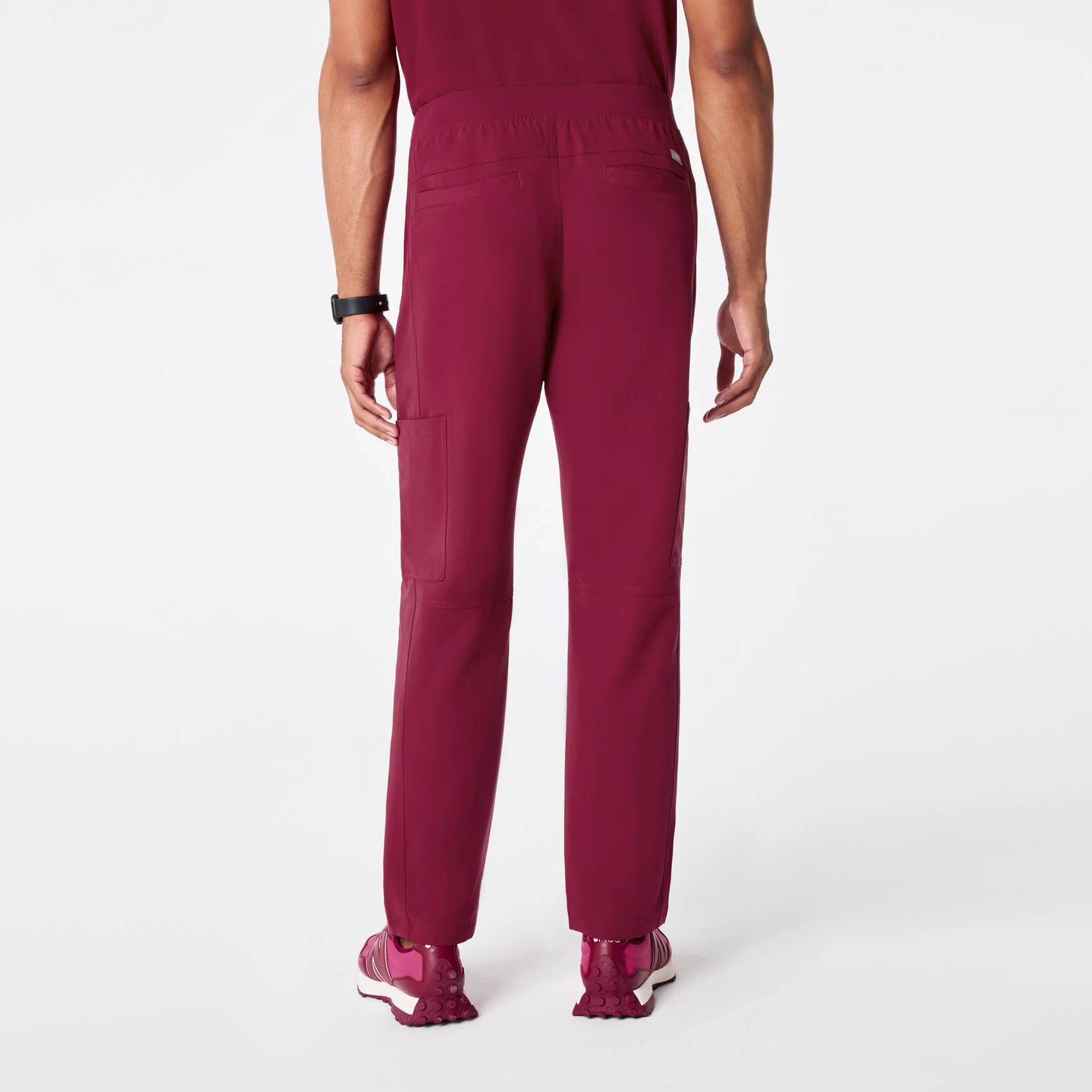 men's Deep Cranberry Axim - Short Cargo Scrub Pant™ - Image 4
