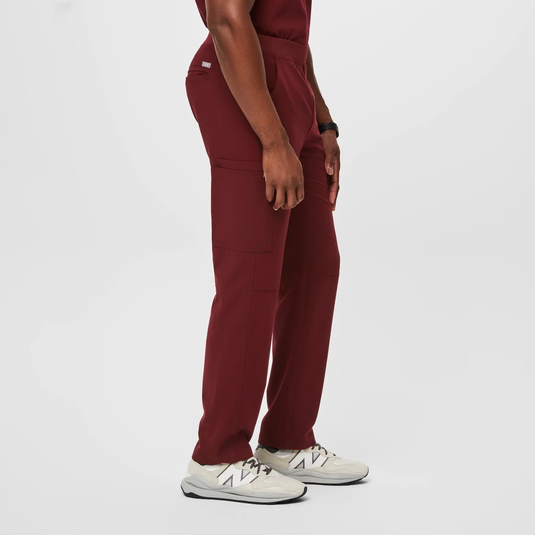 Men's Burgundy Axim™ - Tall Cargo Scrub Pants - Image 3