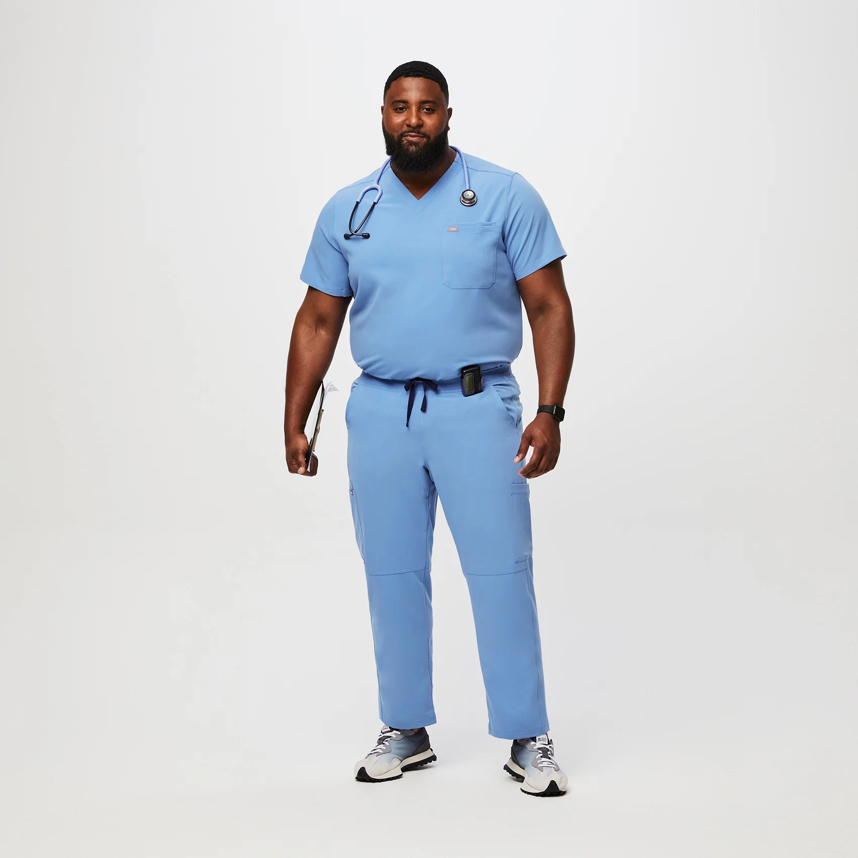 men's Ceil Blue Axim™ - Tall Cargo Scrub Pants (3XL - 6XL) - Image 2