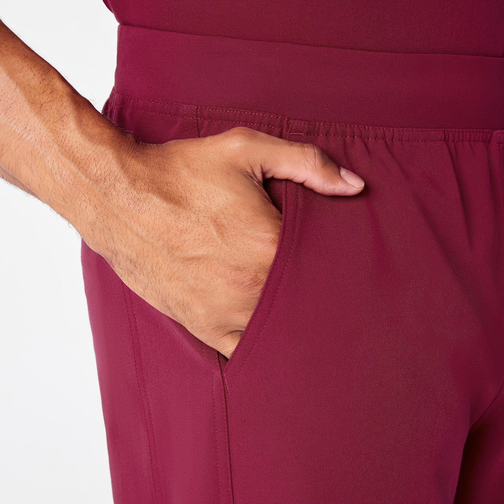 men's Deep Cranberry Axim - Tall Cargo Scrub Pant™ - Image 5