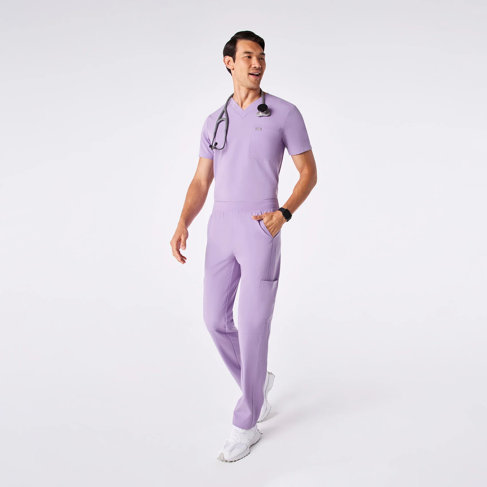 men's Lavender Dew Axim - Tall Cargo Scrub Pant™ - Image 2