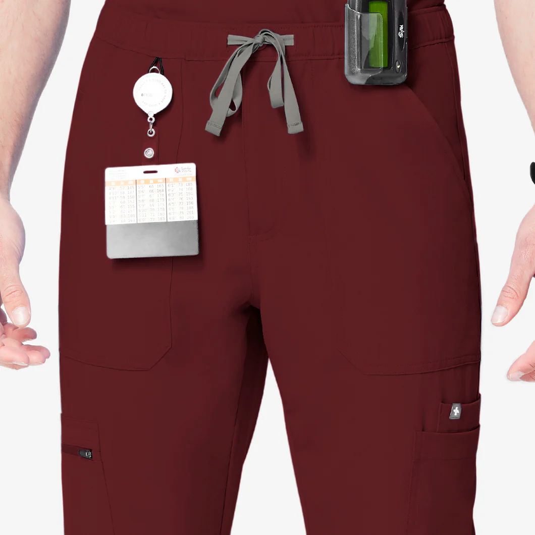Men's Burgundy Cairo™ - Cargo Scrub Pants - Image 12
