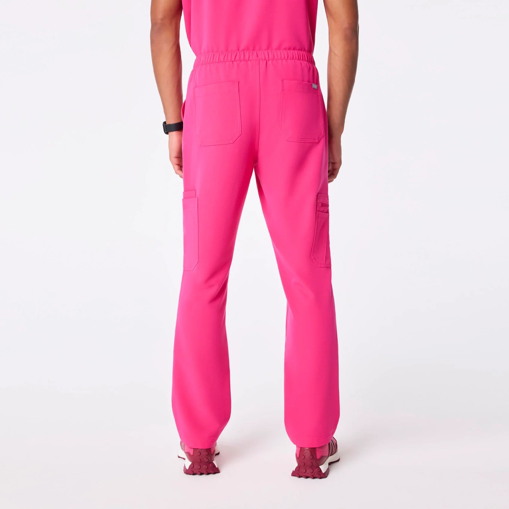 men's Shocking Pink Cairo - Short Cargo Scrub Pant™ - Image 4