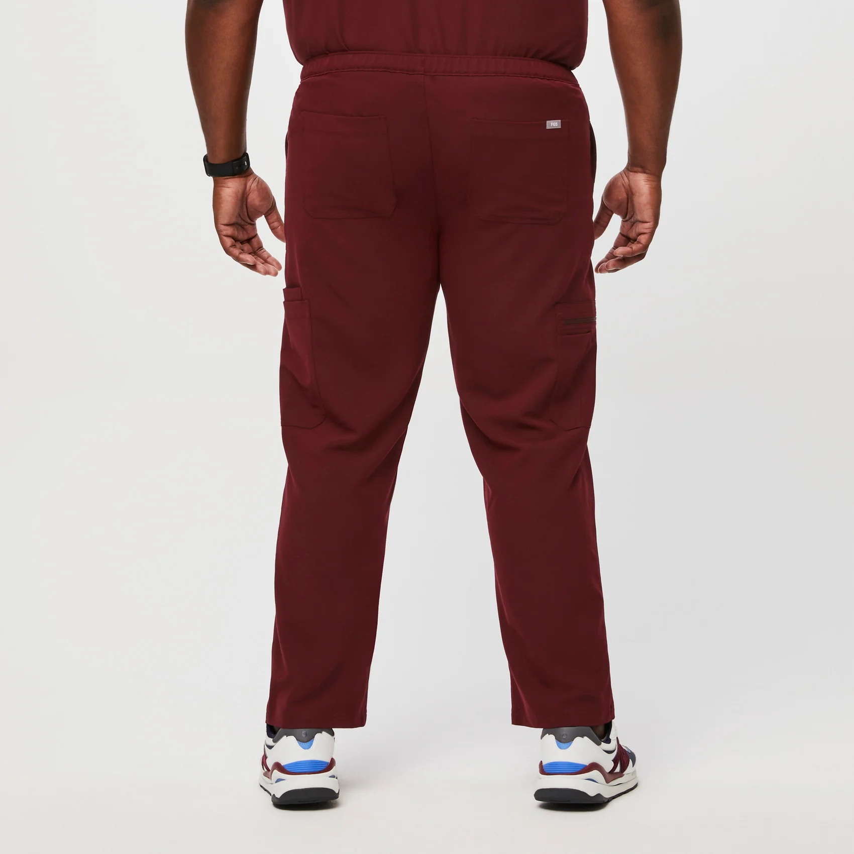 men's Burgundy Cairo™ - Tall Cargo Scrub Pants (3XL - 6XL) - Image 4