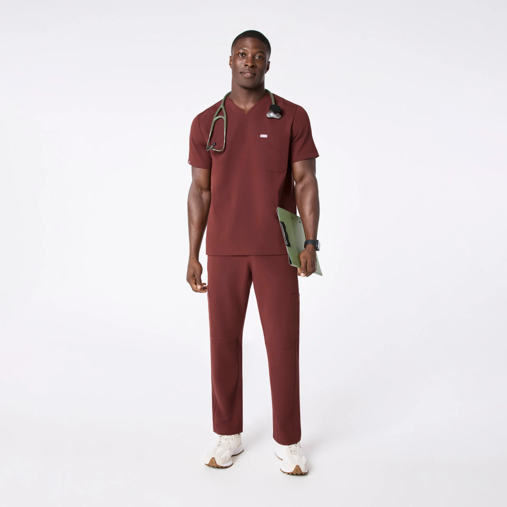 men's Walnut Chisec - Three-Pocket Scrub Top™ - Image 2