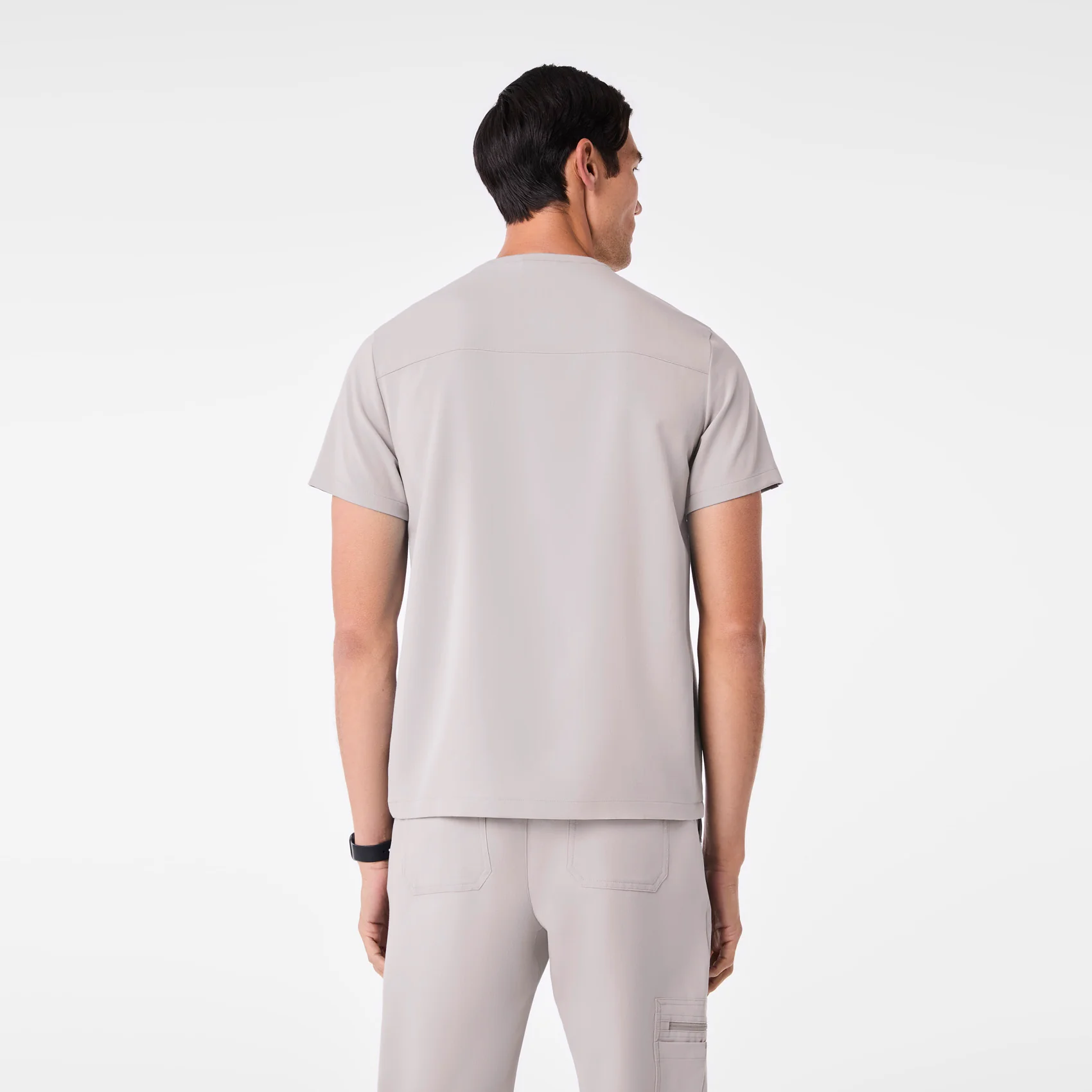 men's Slate Corfield - Henley Scrub Top - Image 4