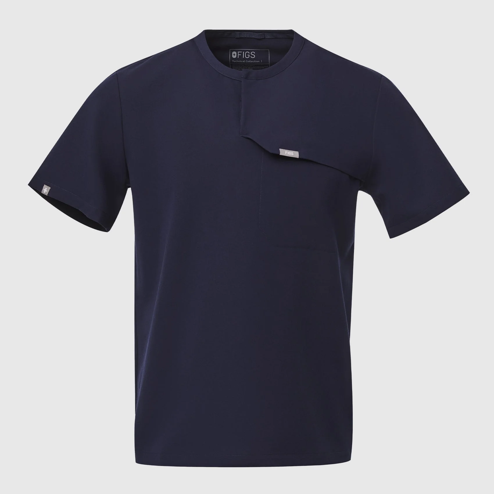 men's Surgical Green Corfield - Henley Scrub Top - Image 9