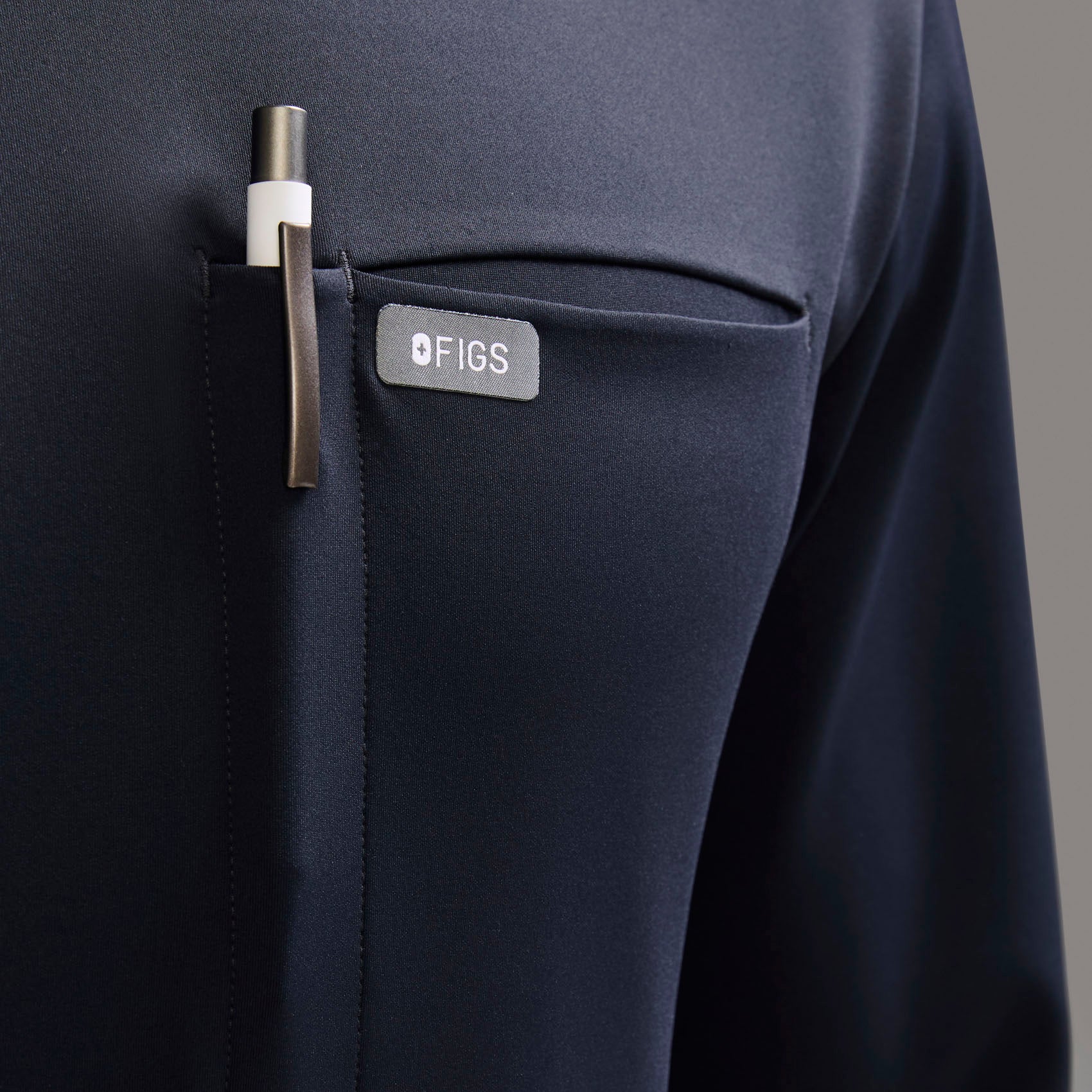 men's Navy Destin FORMx - Crewneck Scrub Top™ - Image 7