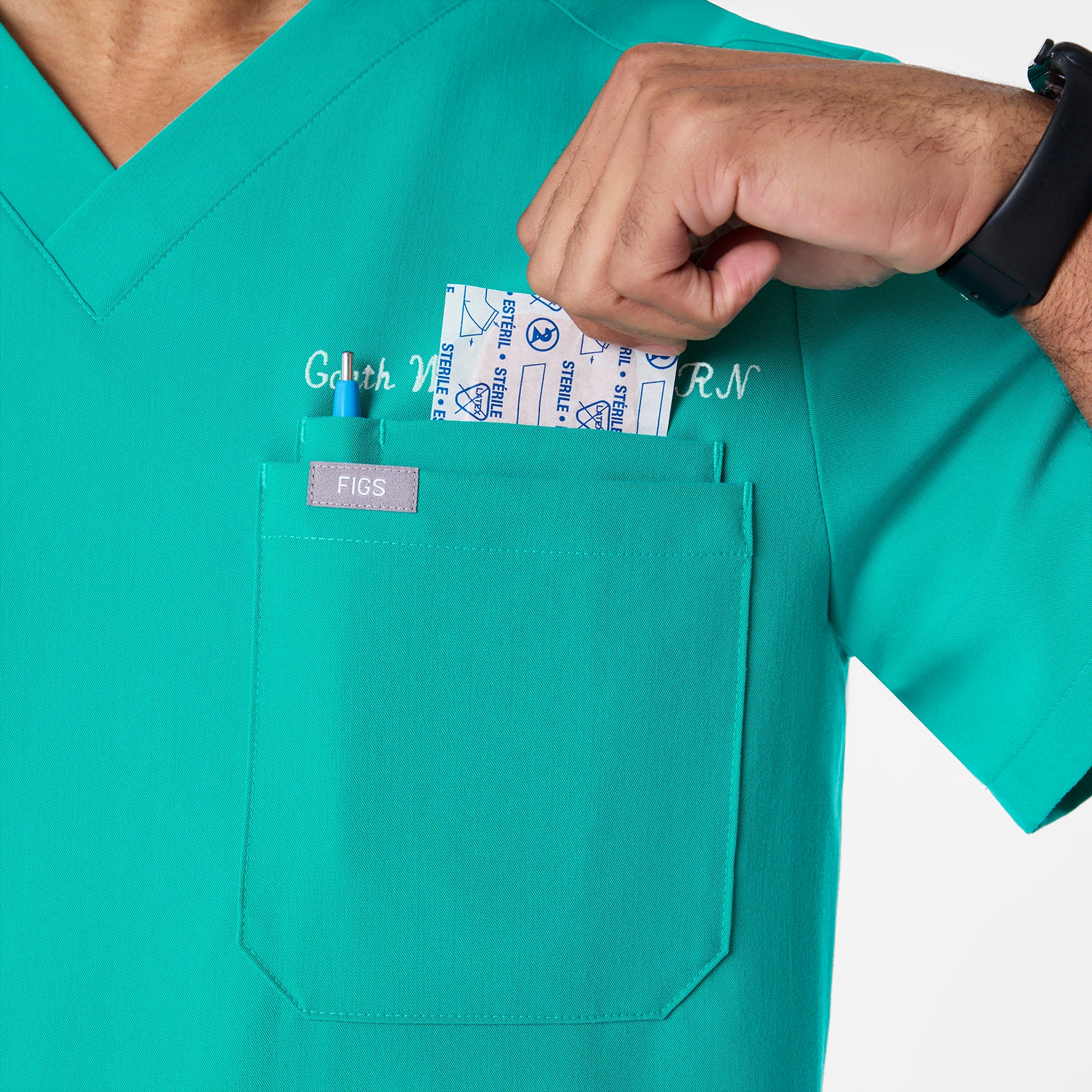 men's Lagoon Leon - Three-Pocket Scrub Top™ - Image 6