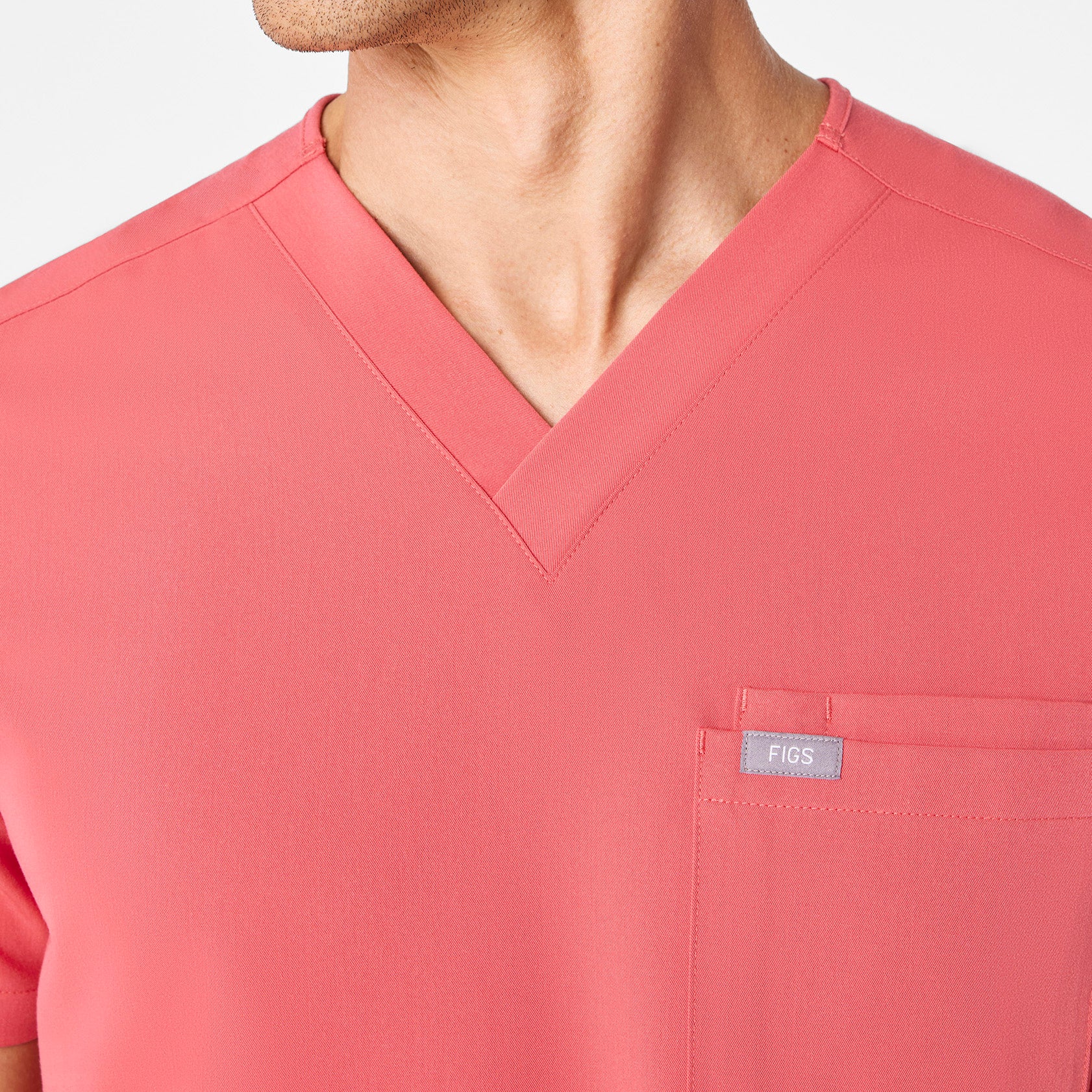 men's Pulmonary Pink Leon - Three-Pocket Scrub Top™ - Image 5