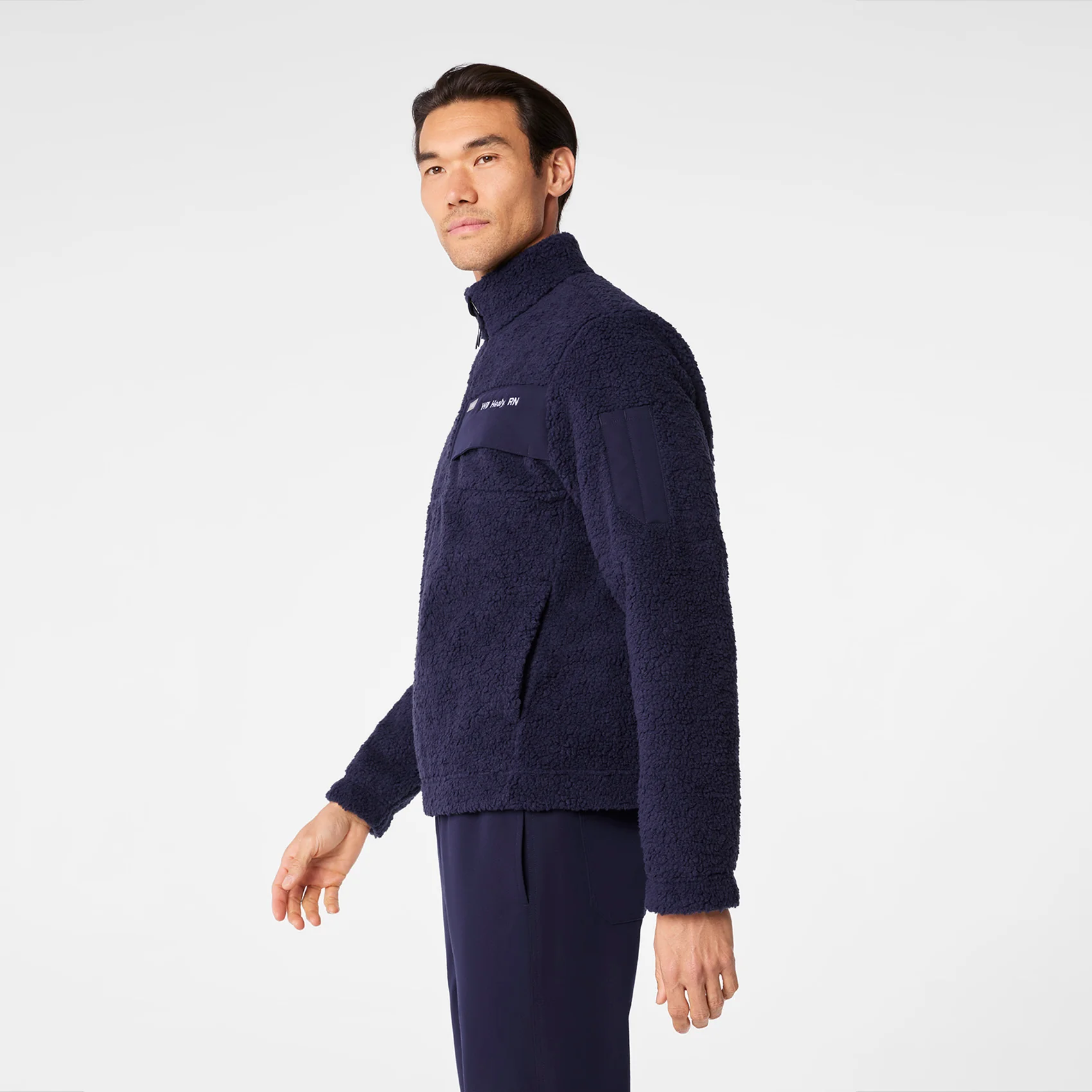 men's Navy On-Shift High Pile - Fleece Pullover Jacket™ - Image 3
