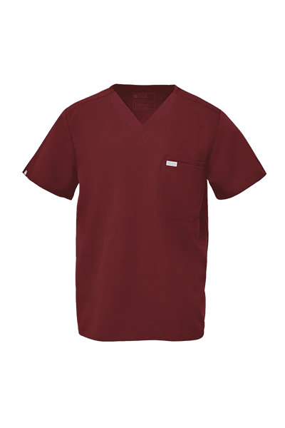 Men's Burgundy Leon™ - Three-Pocket Scrub Top - Image 11