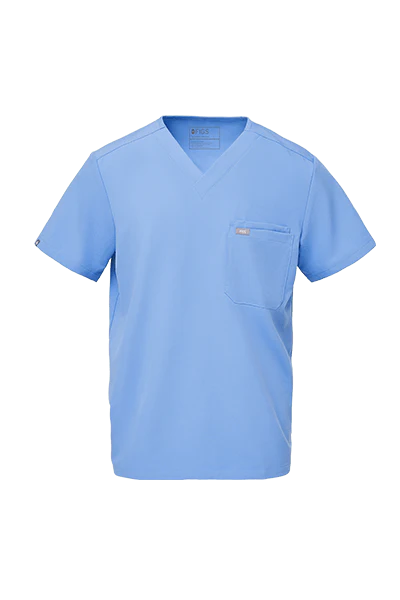 Men's Ceil Blue Leon™ - Three-Pocket Scrub Top - Image 11