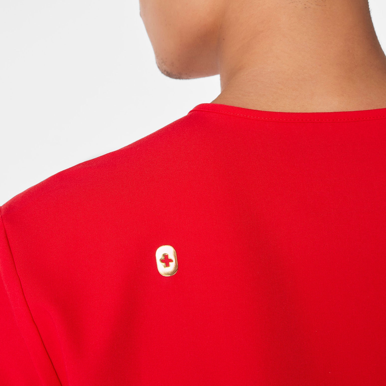 men's Lunar New Year Pop Red Leon - Three-Pocket Scrub Top™ - Image 7