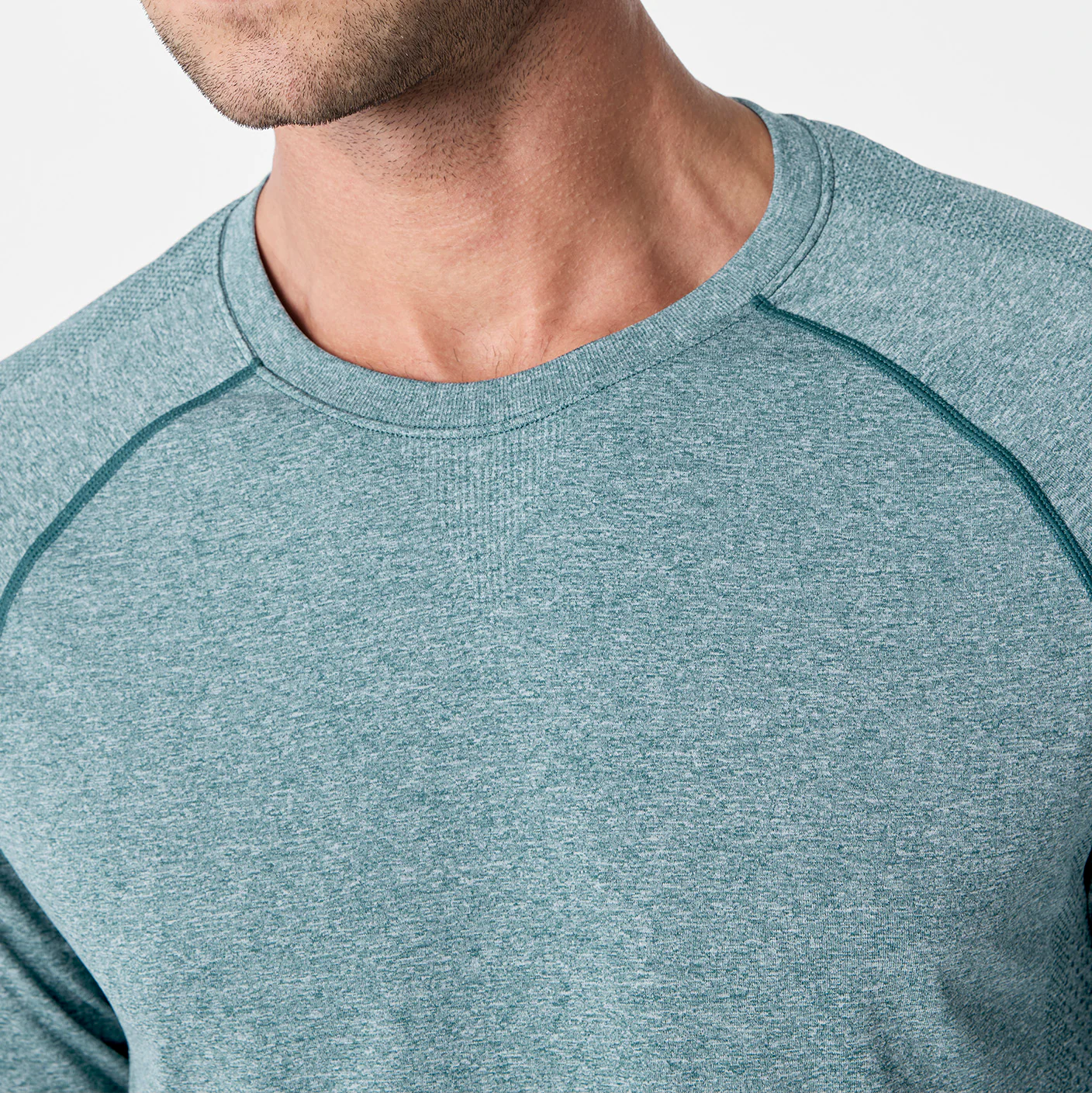 men's Caribbean Blue Makato Seamless - Longsleeve Underscrub - Image 6