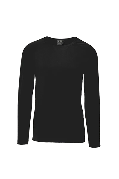 men's Black Makato Seamless - Longsleeve Underscrub (3XL-6XL) - Image 7