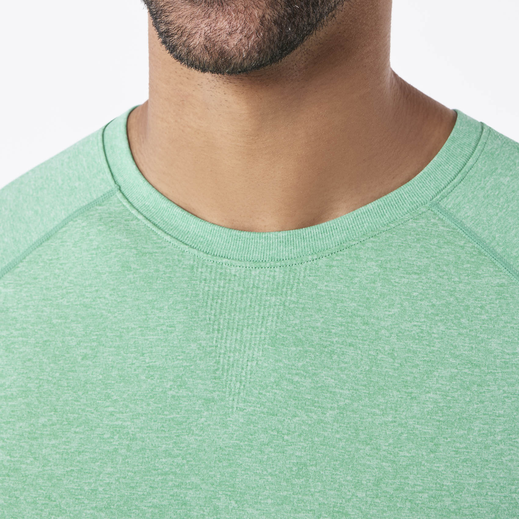men's Surgical Green Makato Seamless - Shortsleeve Underscrub - Image 6