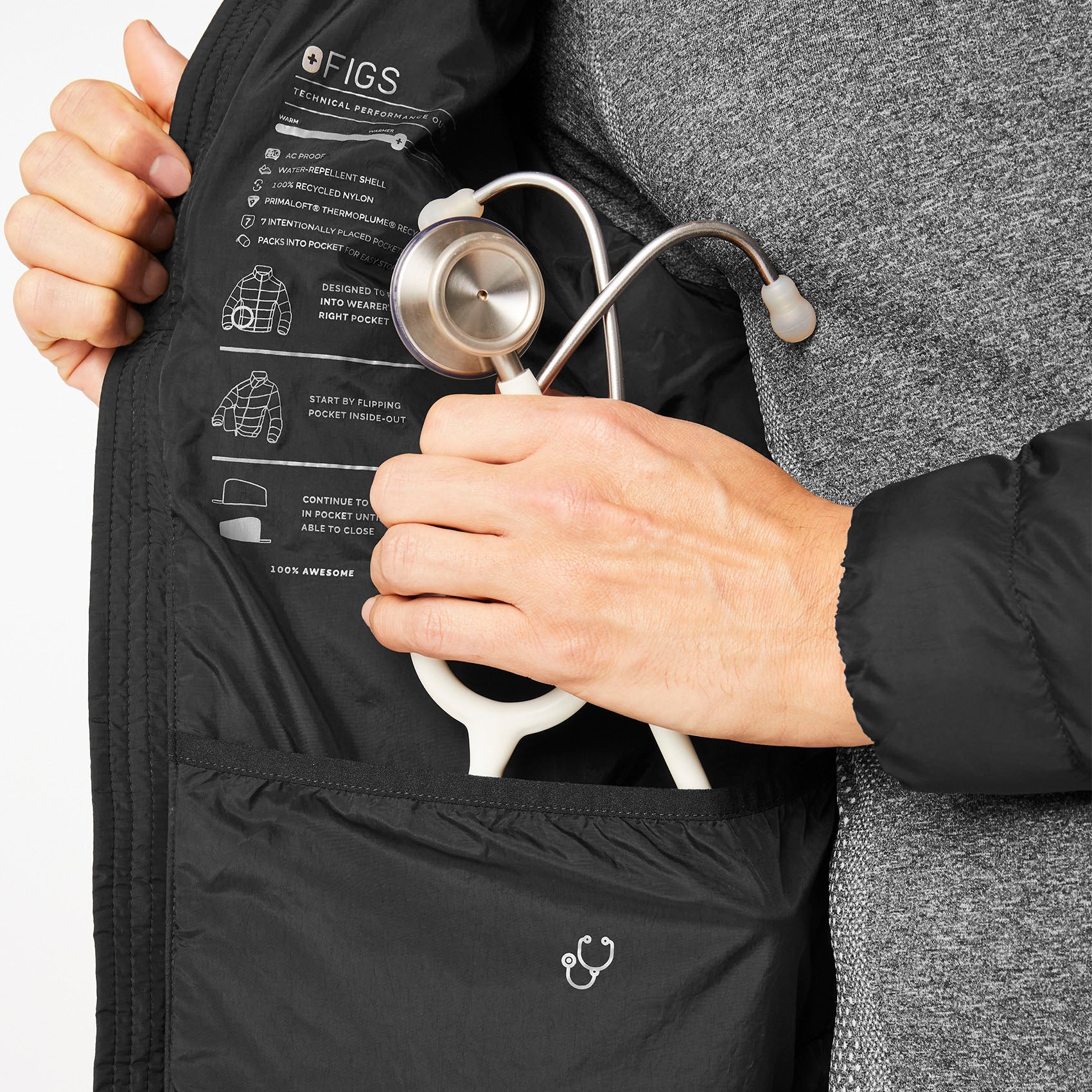 men's Black On-Shift™ Packable - Puffer Jacket - Image 10