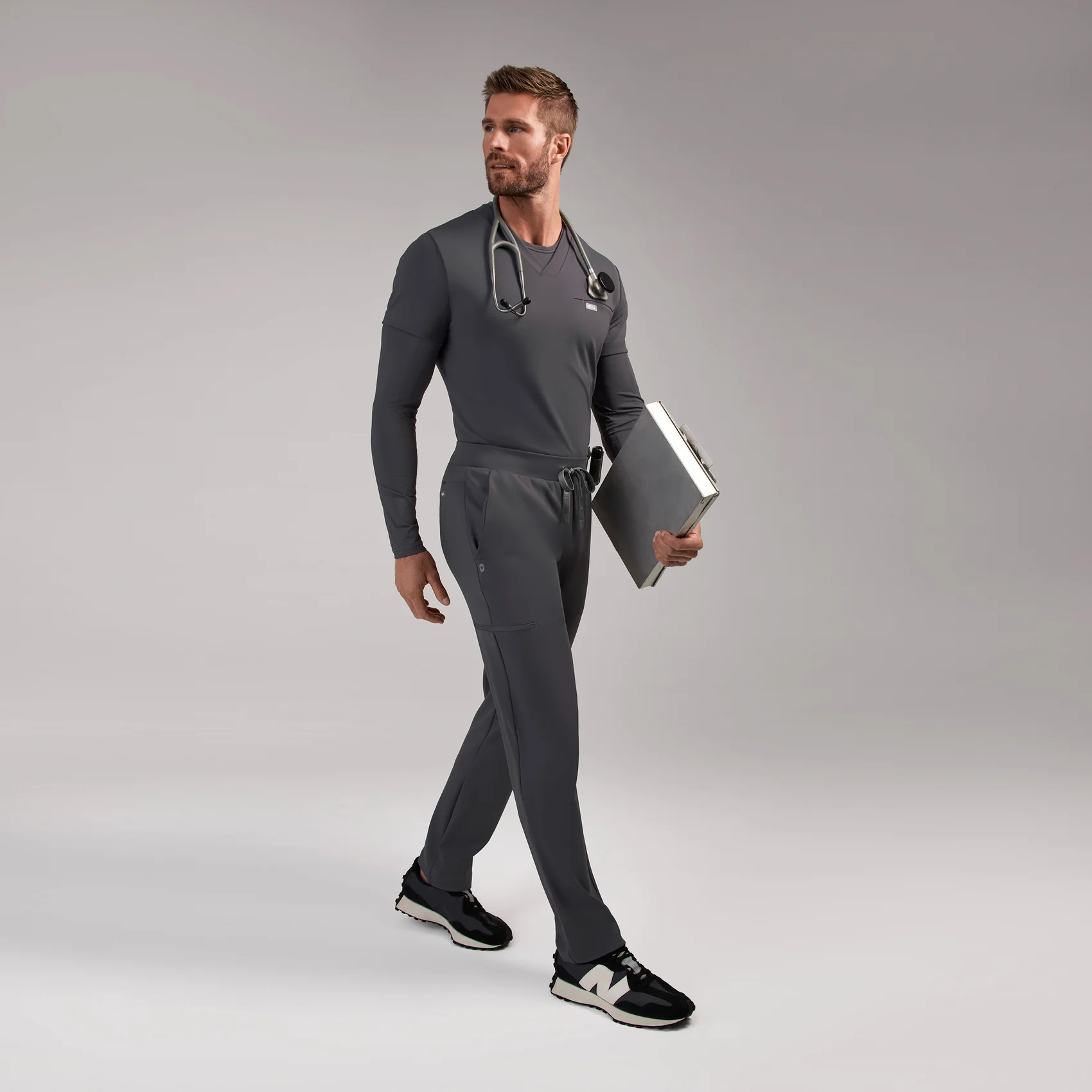 men's Charcoal Norris FORMx Straight Leg - Tall Scrub Pant™ - Image 2