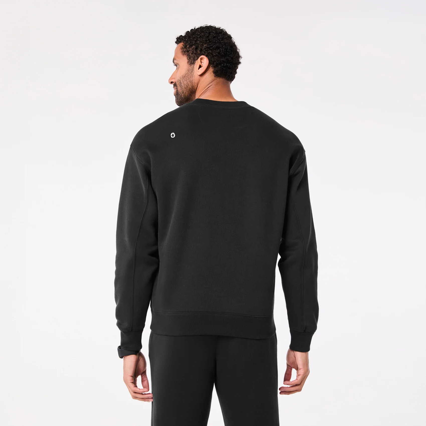 men's Black Off-Shift Figs Logo - Crewneck Sweatshirt™ - Image 5