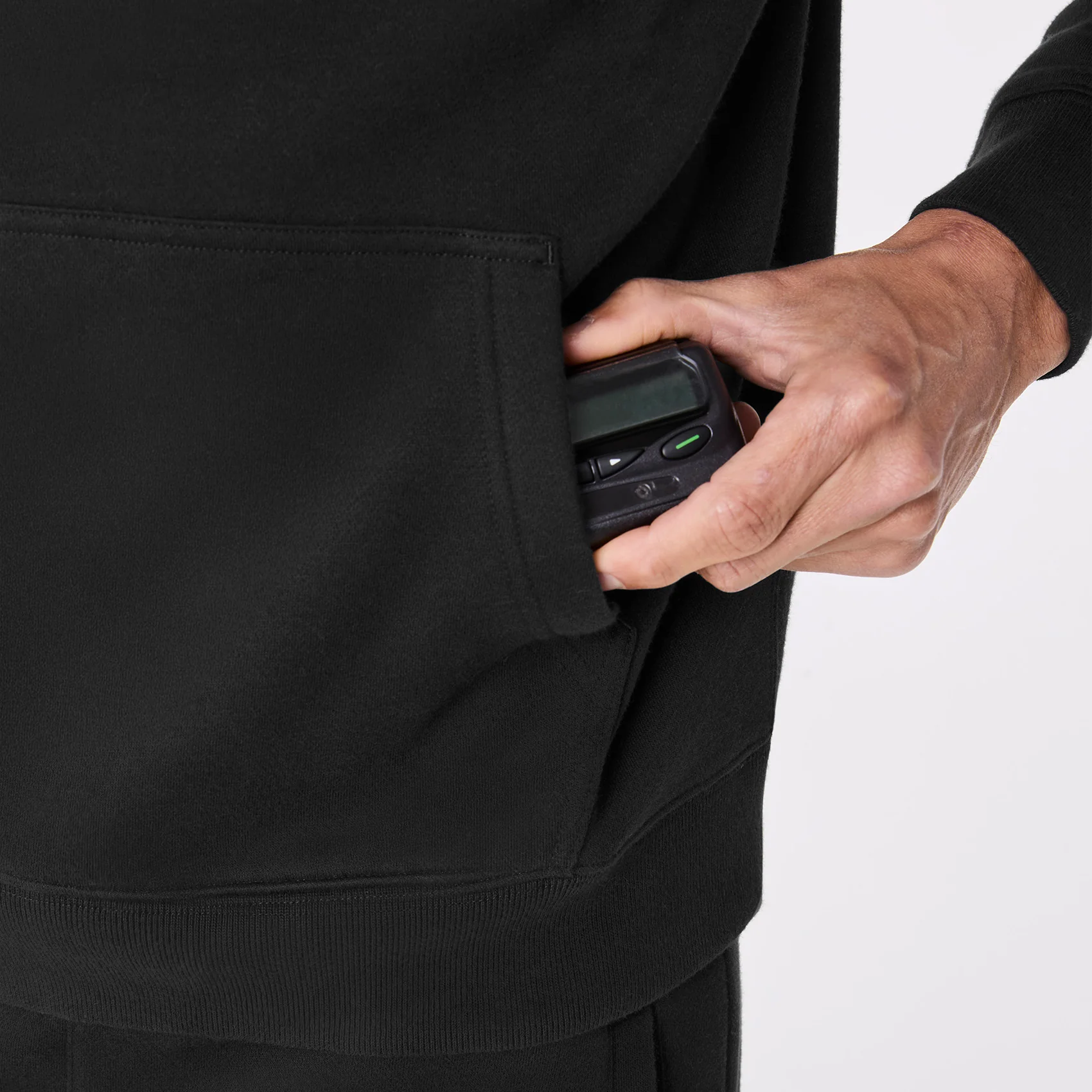 men's Black Off-Shift Figs Logo Hoodie Sweatshirt™ - Image 7