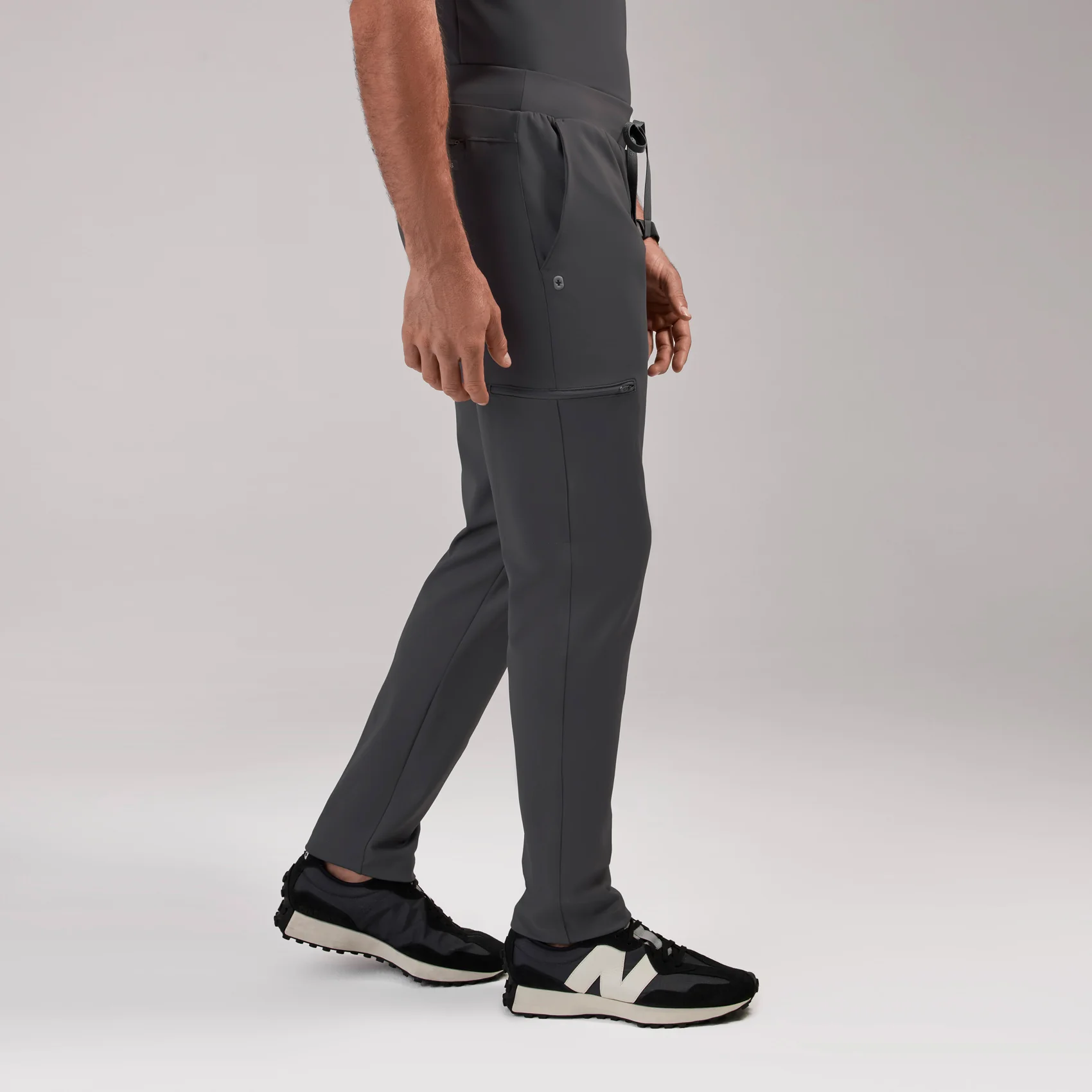 men's Charcoal Pierre FORMx Slim Tapered - Scrub Pant™ - Image 3