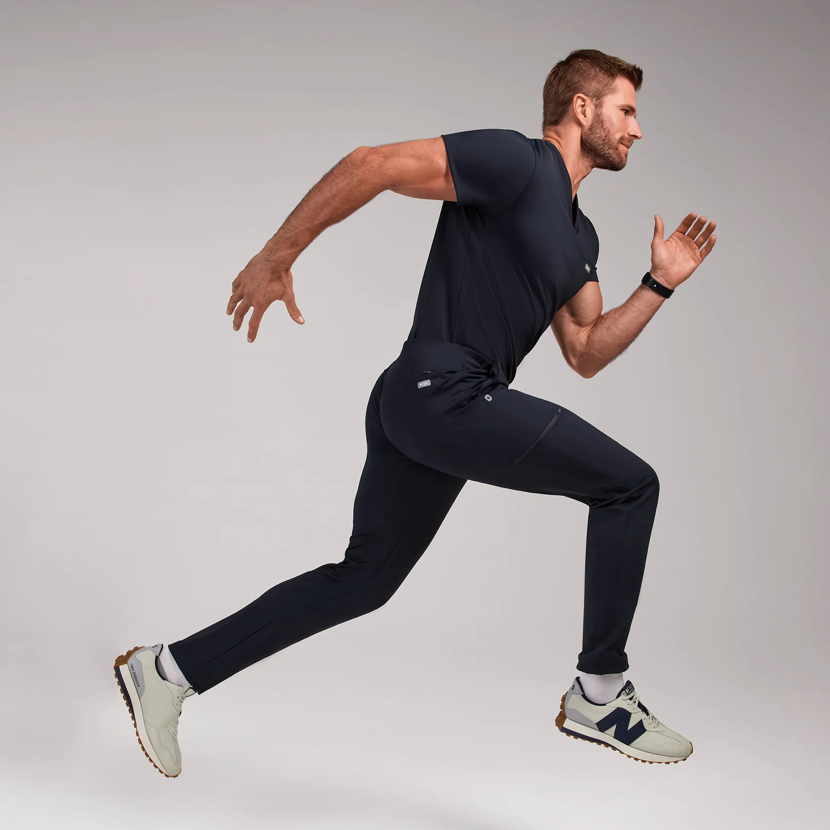 men's Navy Pierre FORMx Slim Tapered - Scrub Pant™ - Image 9