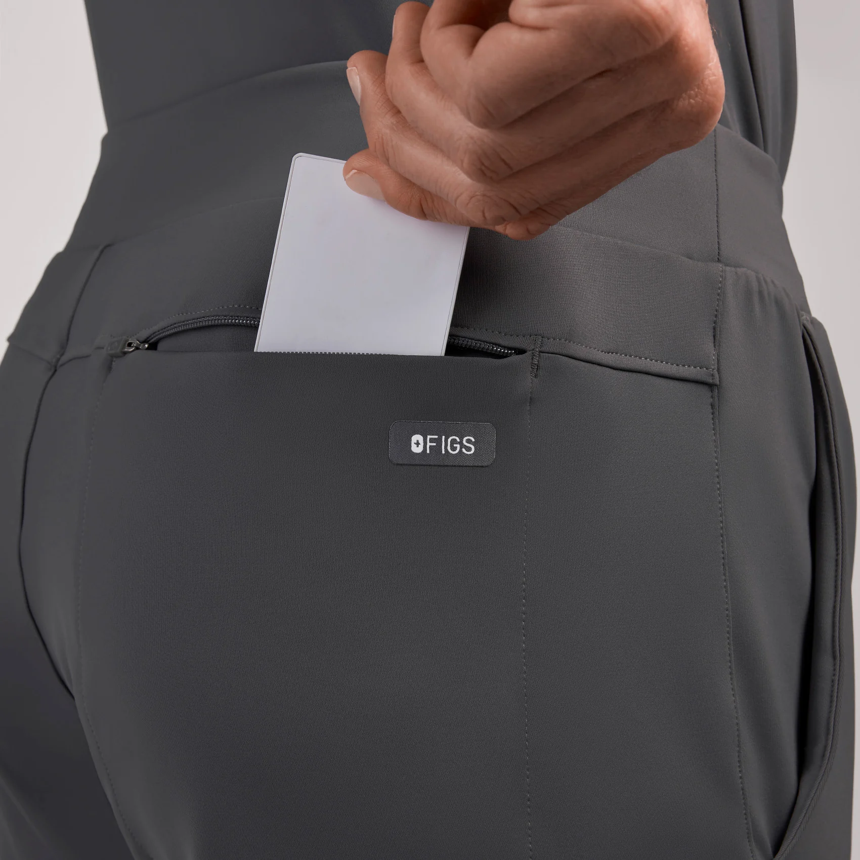 men's Charcoal Pierre FORMx Slim Tapered - Tall Scrub Pant™ - Image 5