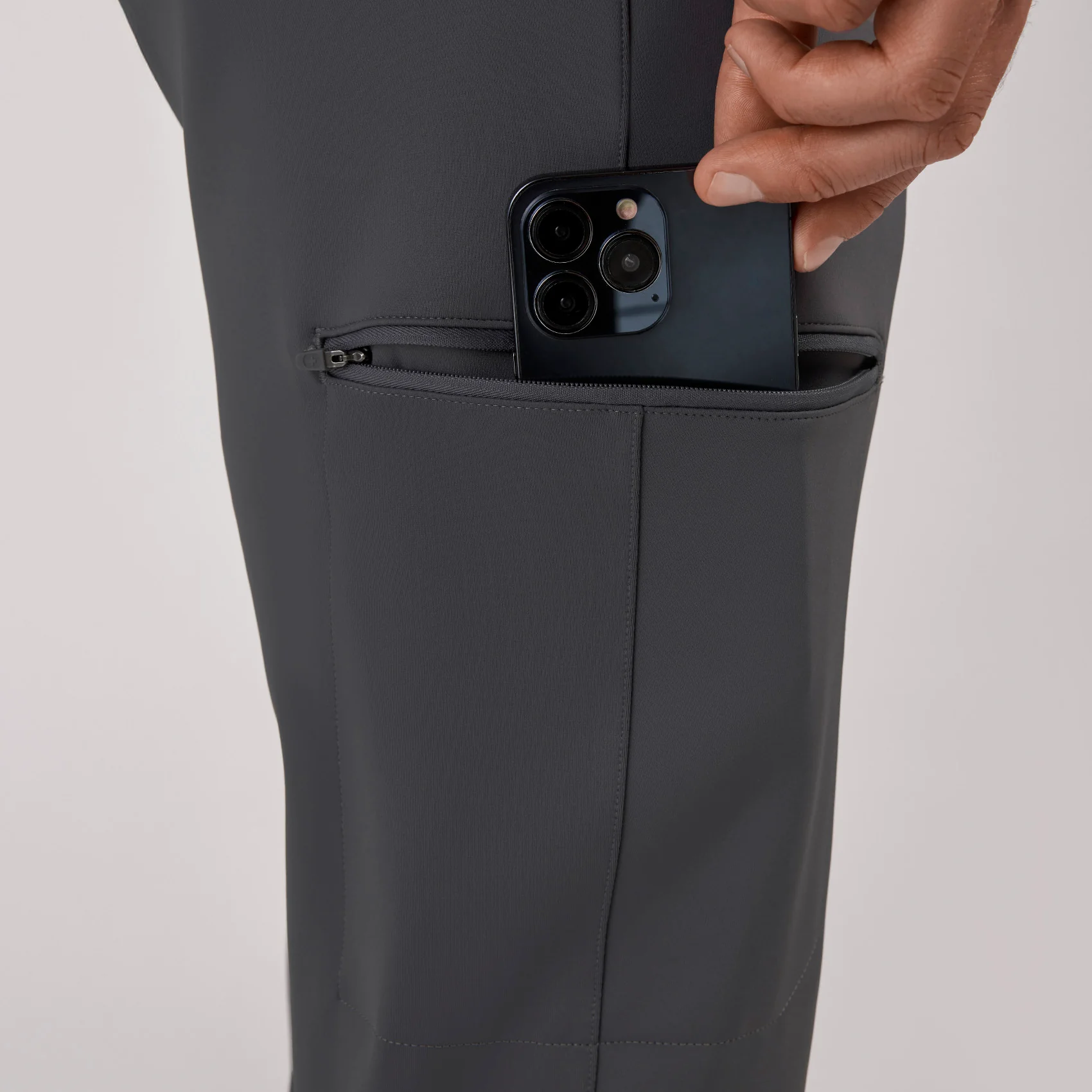 men's Charcoal Pierre FORMx Slim Tapered - Tall Scrub Pant™ - Image 8