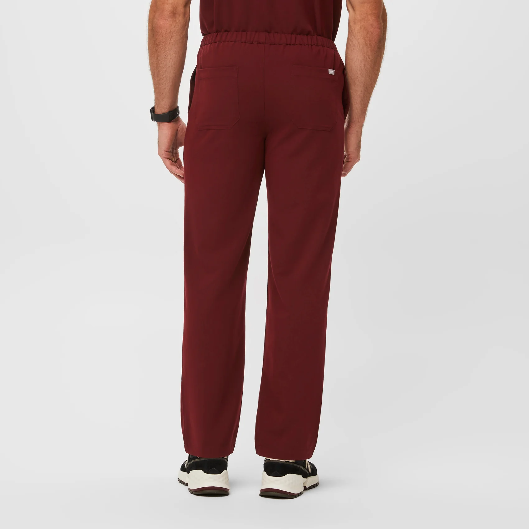 men's Burgundy Pisco™- Short Basic Scrub Pants (3XL - 6XL) - Image 4