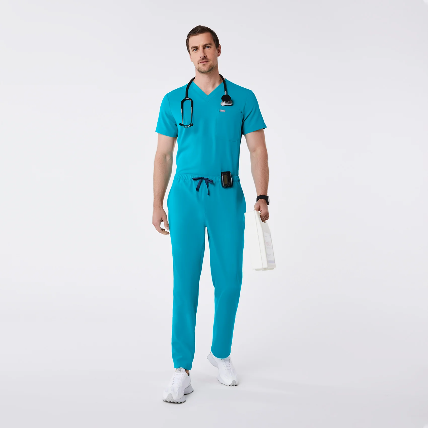 men's Teal Pisco - Short Basic Scrub Pant™ - Image 2