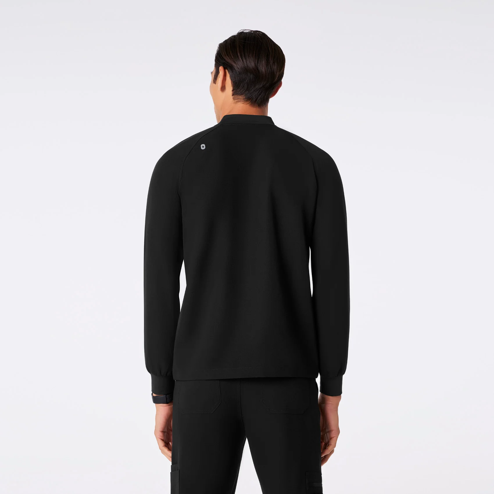 men's Black Stratton Henley - Longsleeve Scrub Top - Image 5