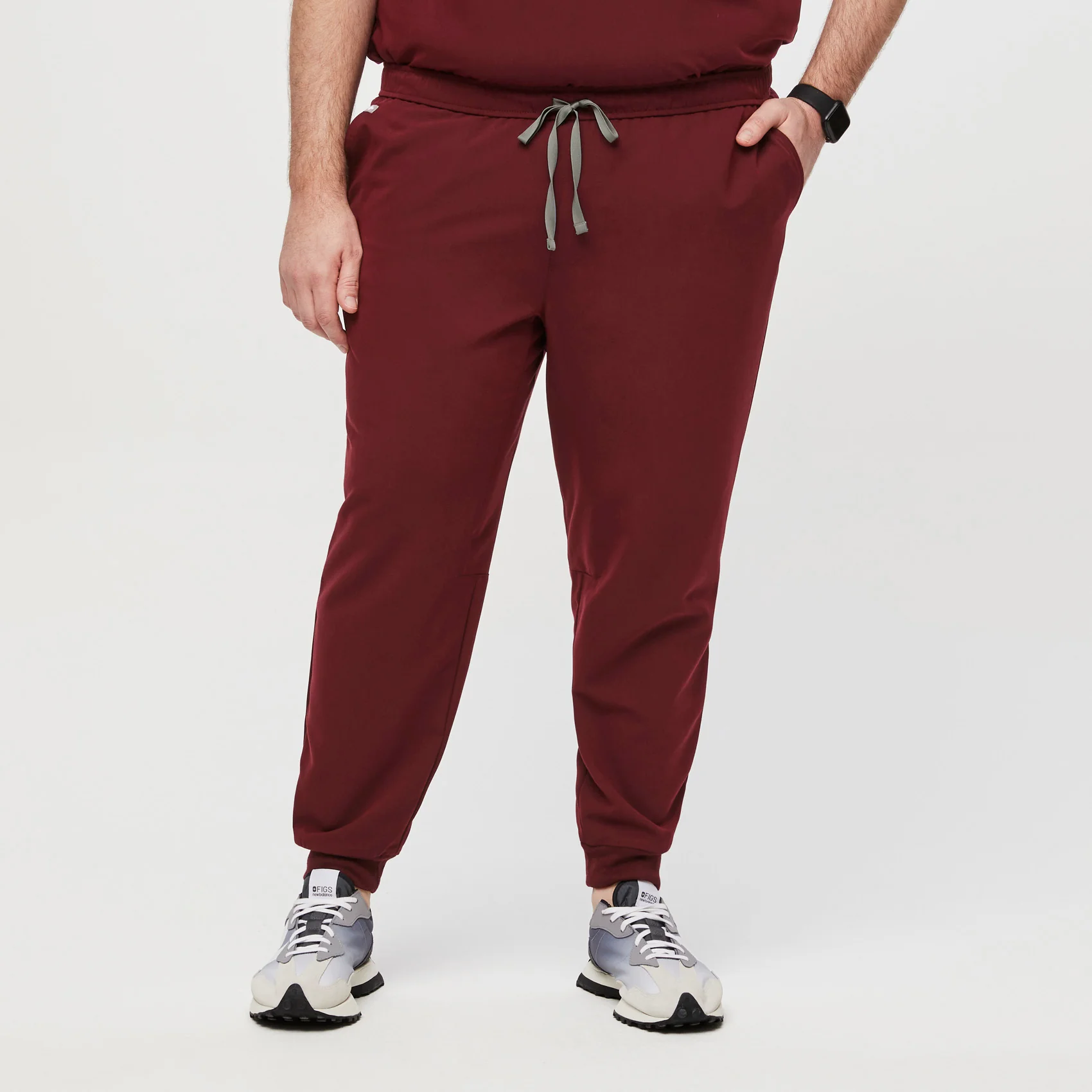 men's Burgundy Tansen™ Jogger Scrub Pants (3XL - 6XL)