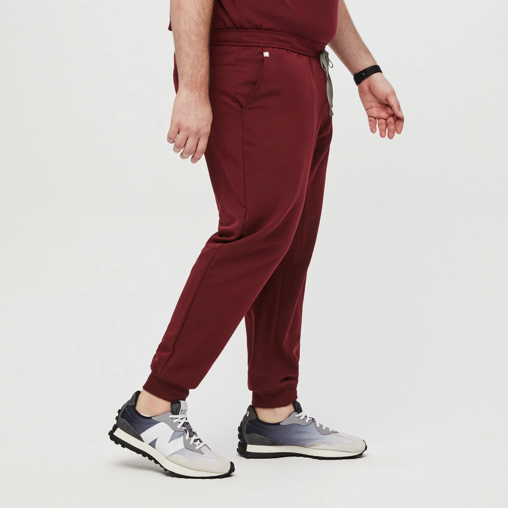 men's Burgundy Tansen™ Jogger Scrub Pants (3XL - 6XL) - Image 3