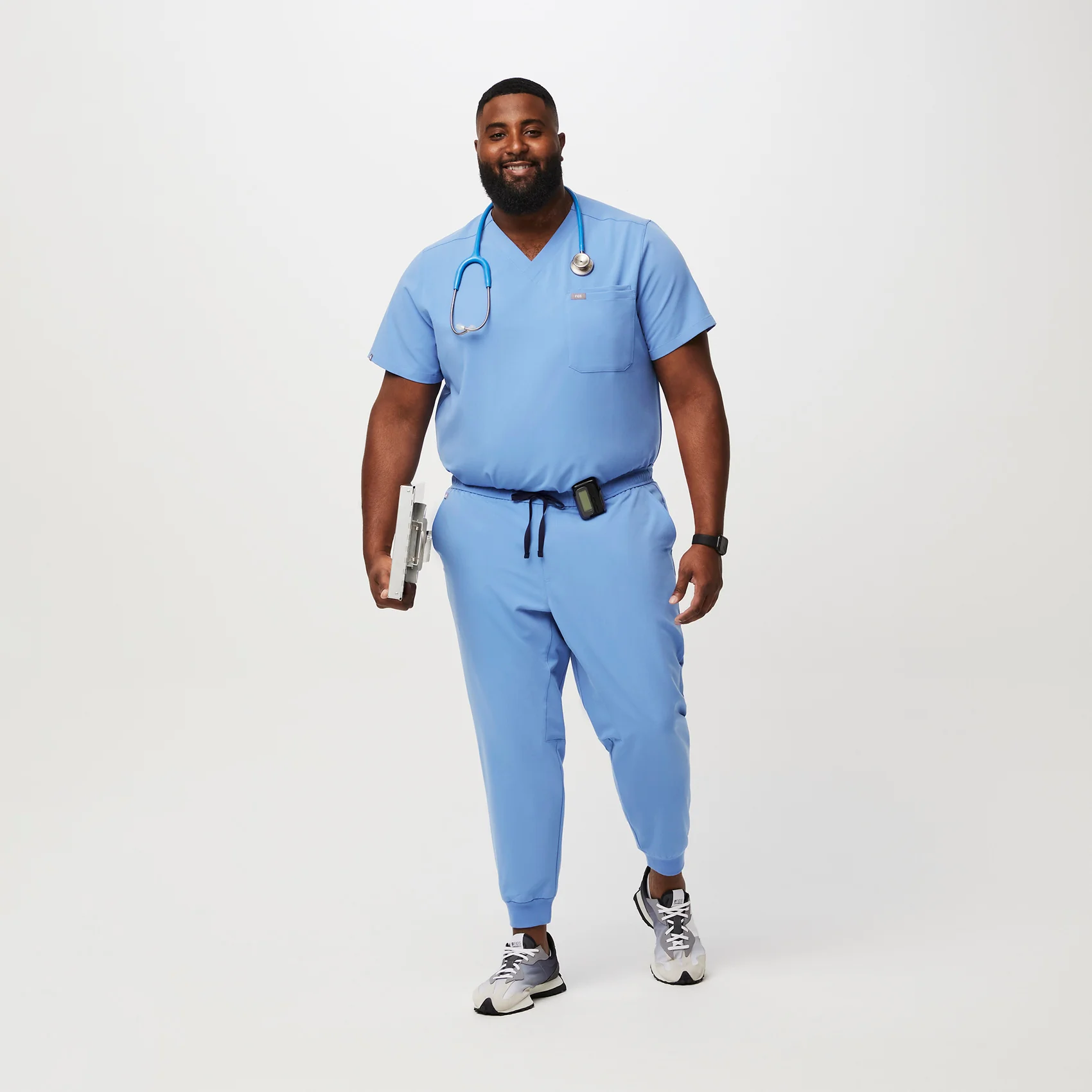 men's Ceil Blue Tansen™ - Jogger Scrub Pants (3XL - 6XL) - Image 2