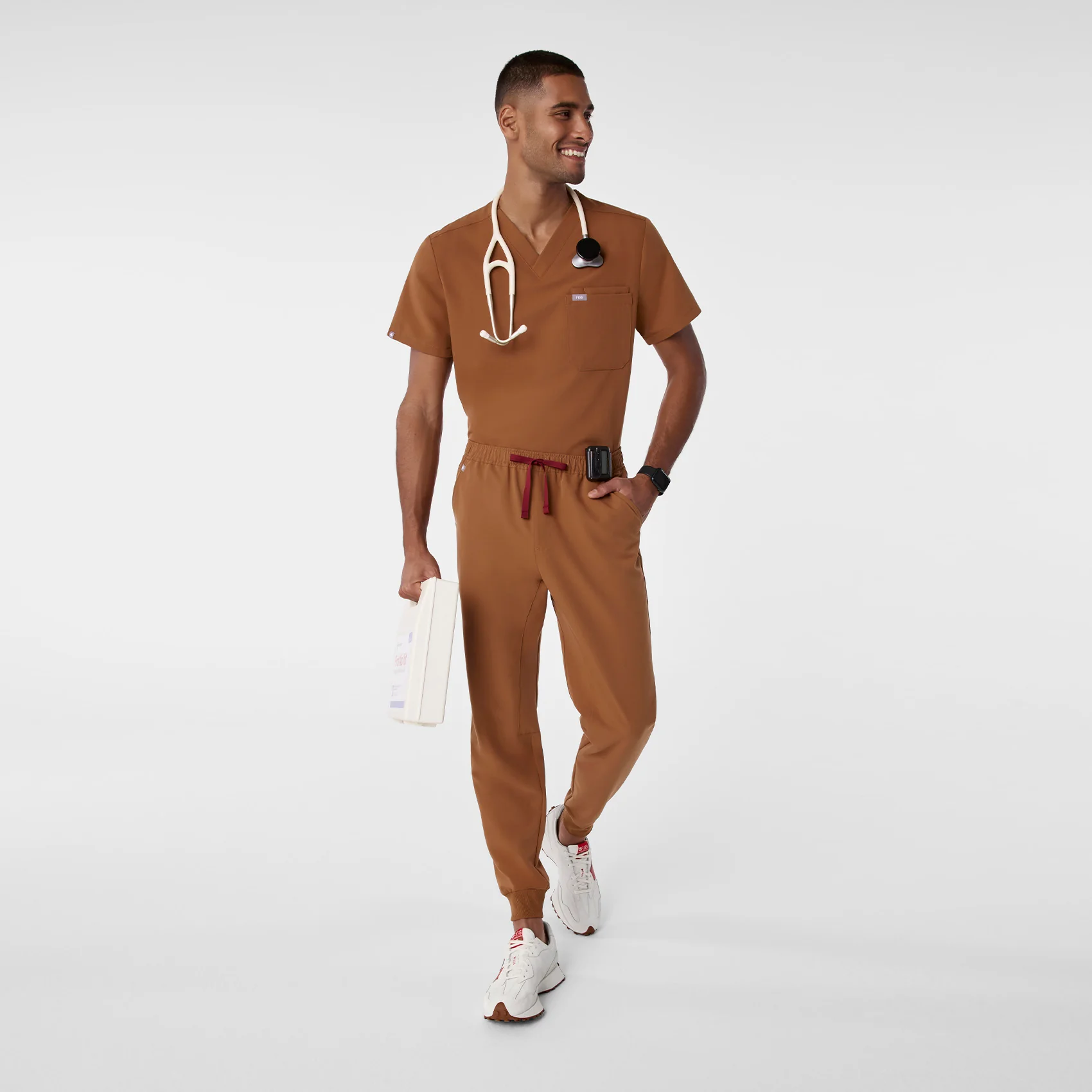 men's Mocha Tansen - Short Jogger Scrub Pant™ - Image 2