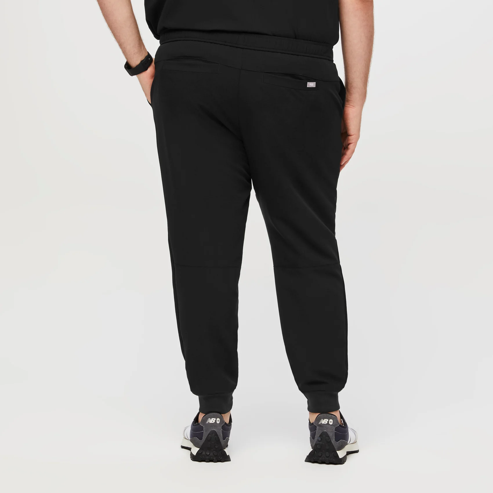 men's Black Tansen™ - Short Jogger Scrub Pants (3XL - 6XL) - Image 4