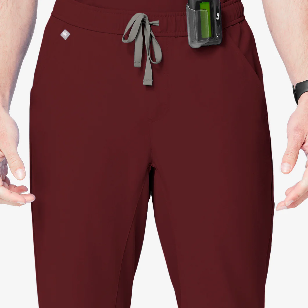 Men's Burgundy Tansen™ - Tall Jogger Scrub Pants - Image 8