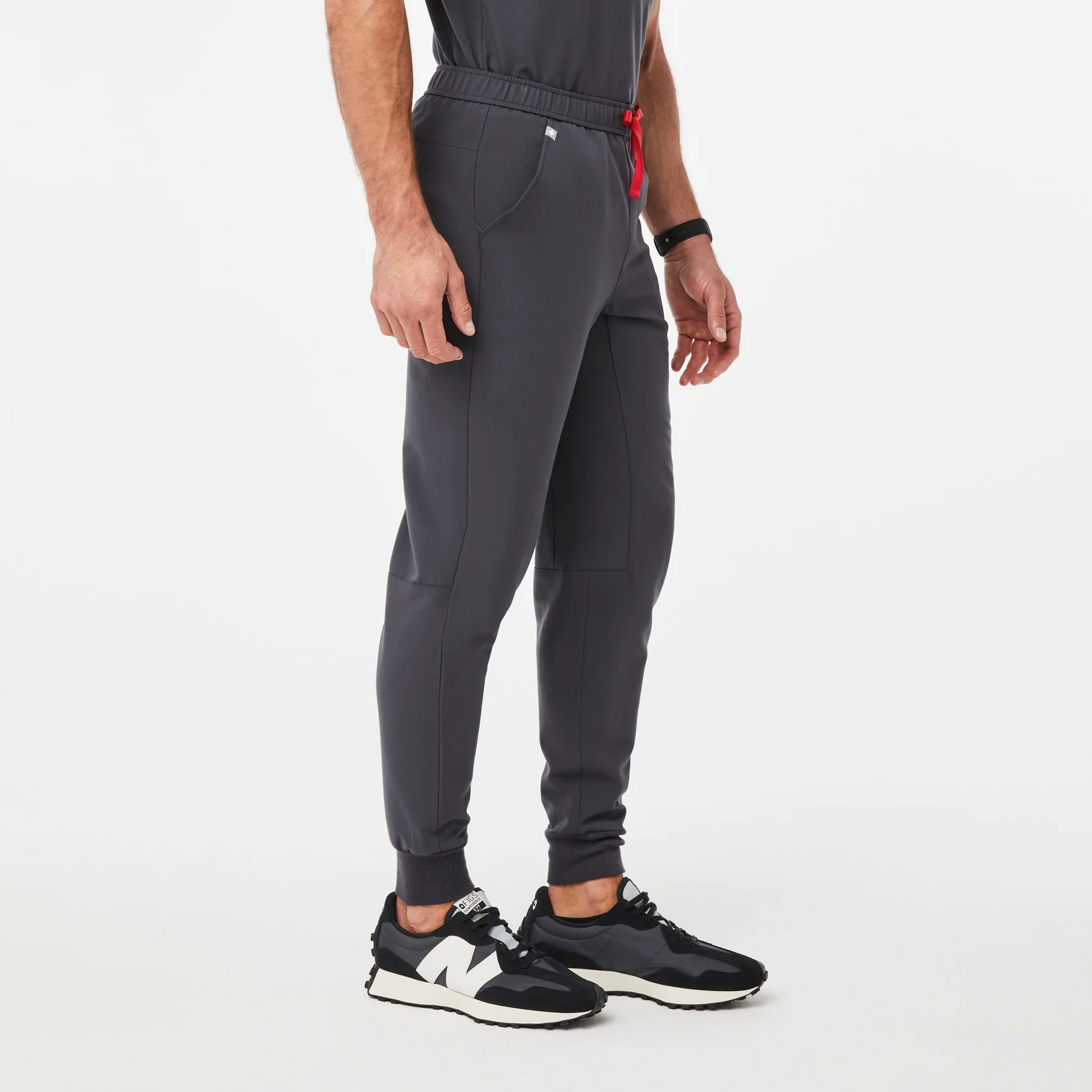 Men's Charcoal Tansen - Tall Jogger Scrub Pants - Image 3