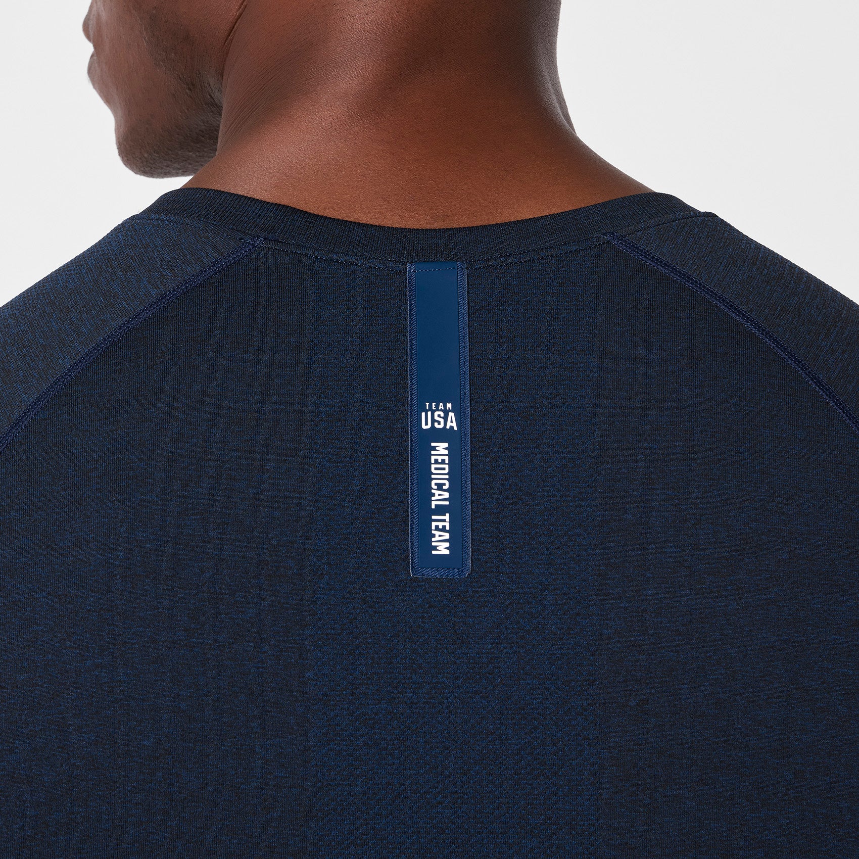 men's Team USA Blue FIGS x Team USA Makato Seamless - Longsleeve Underscrub - Image 5