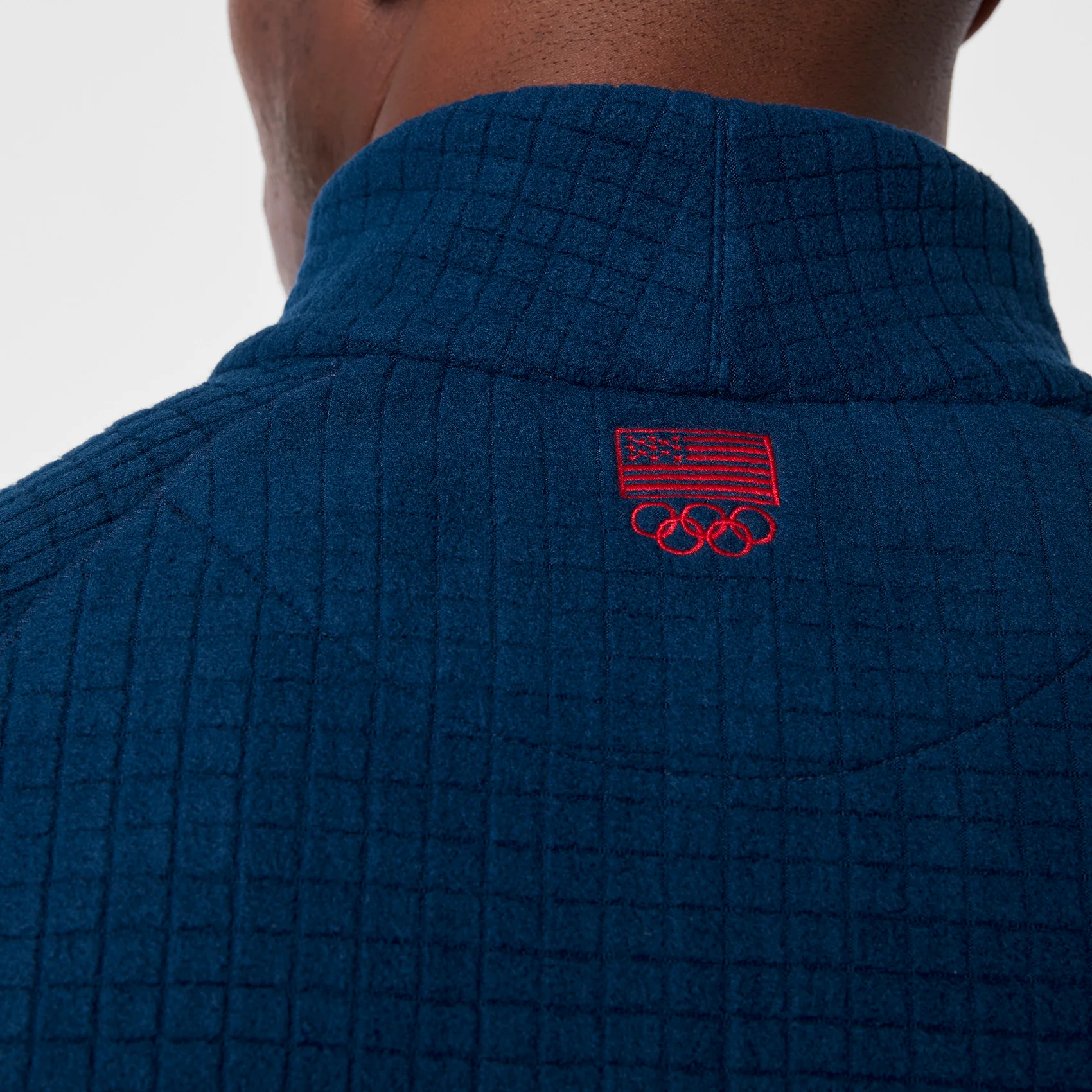 men's Team USA Blue FIGS x Team USA On-Shift - Fleece ¼ Zip Top™ - Image 6