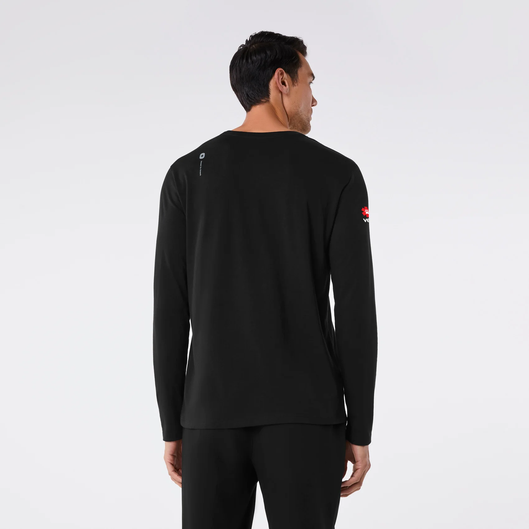 men's Black VEG Supersoft - Longsleeve Underscrub - Image 4
