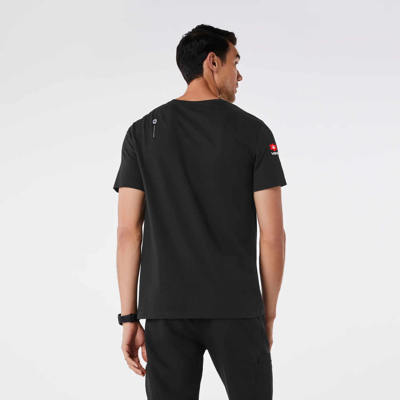 men's Black VEG Supersoft - Shortsleeve Underscrub - Image 4