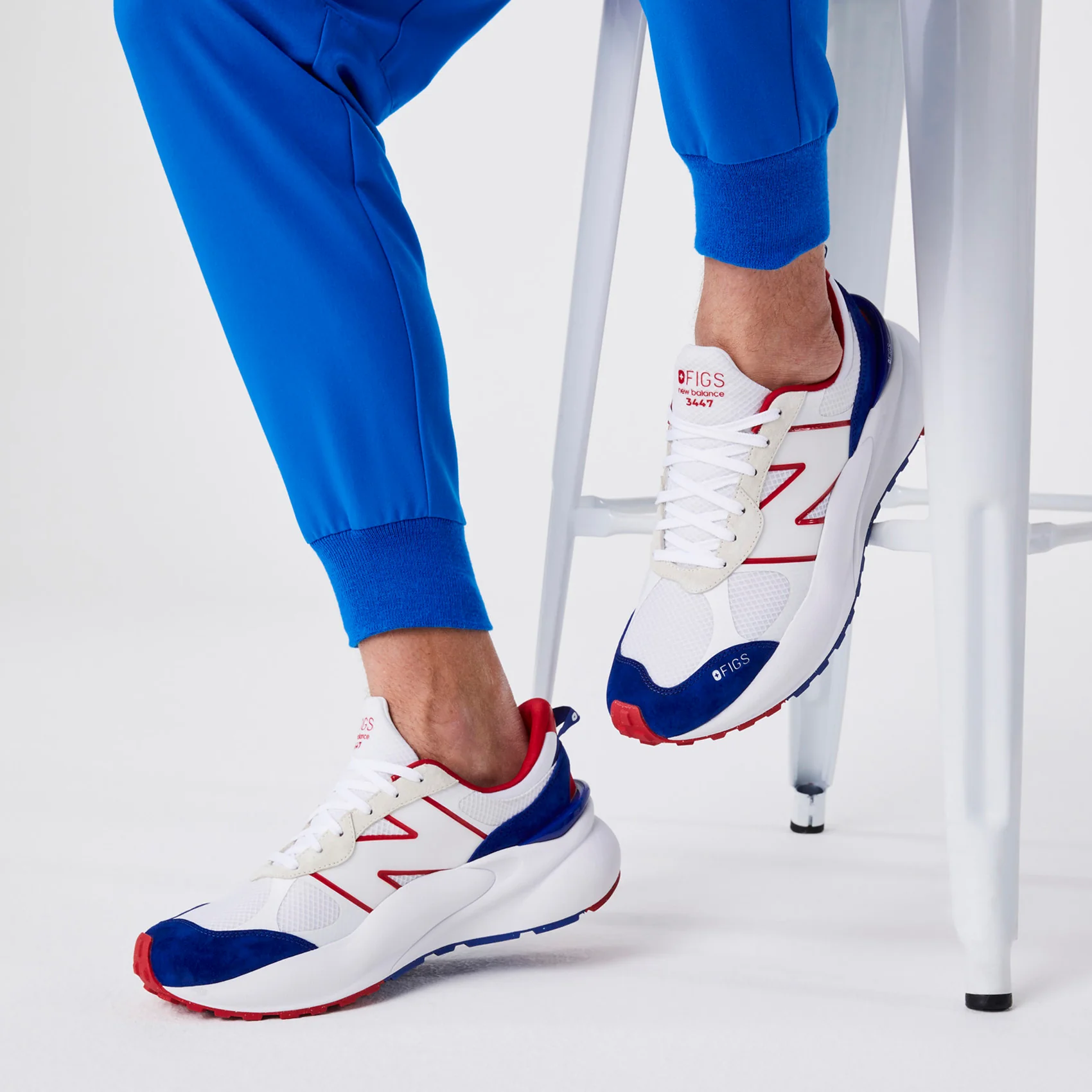 unisex White FIGS | New Balance 3447 - Image 11