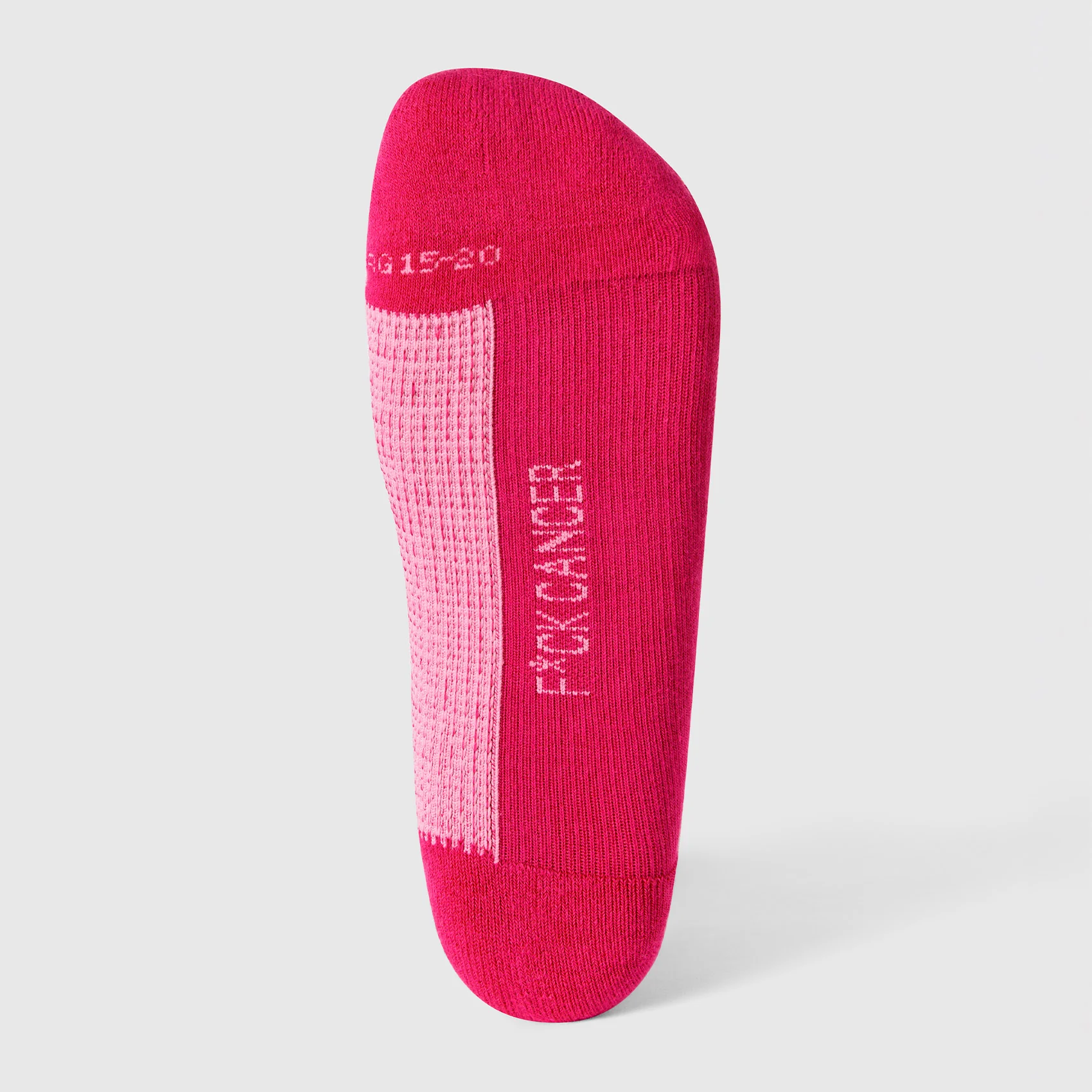 unisex F'ing Pink Stripe FIGS | ArchTek® 15-20 mmHg - Crew Compression Socks - Image 2