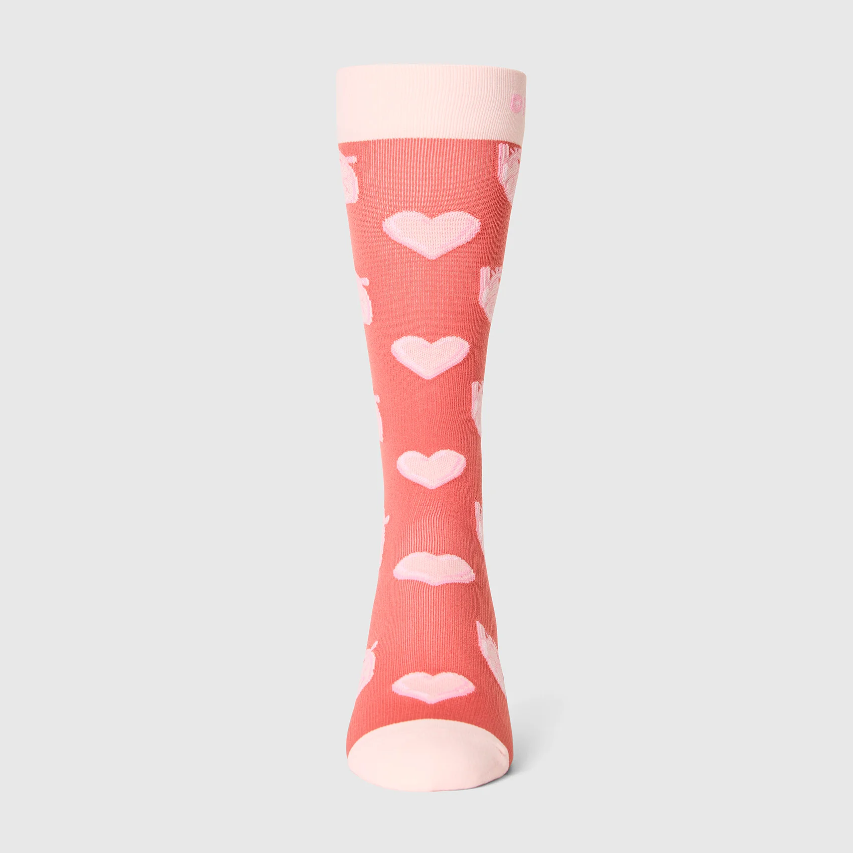 unisex Pulmonary Pink Sweetheart - Compression Socks - Image 3