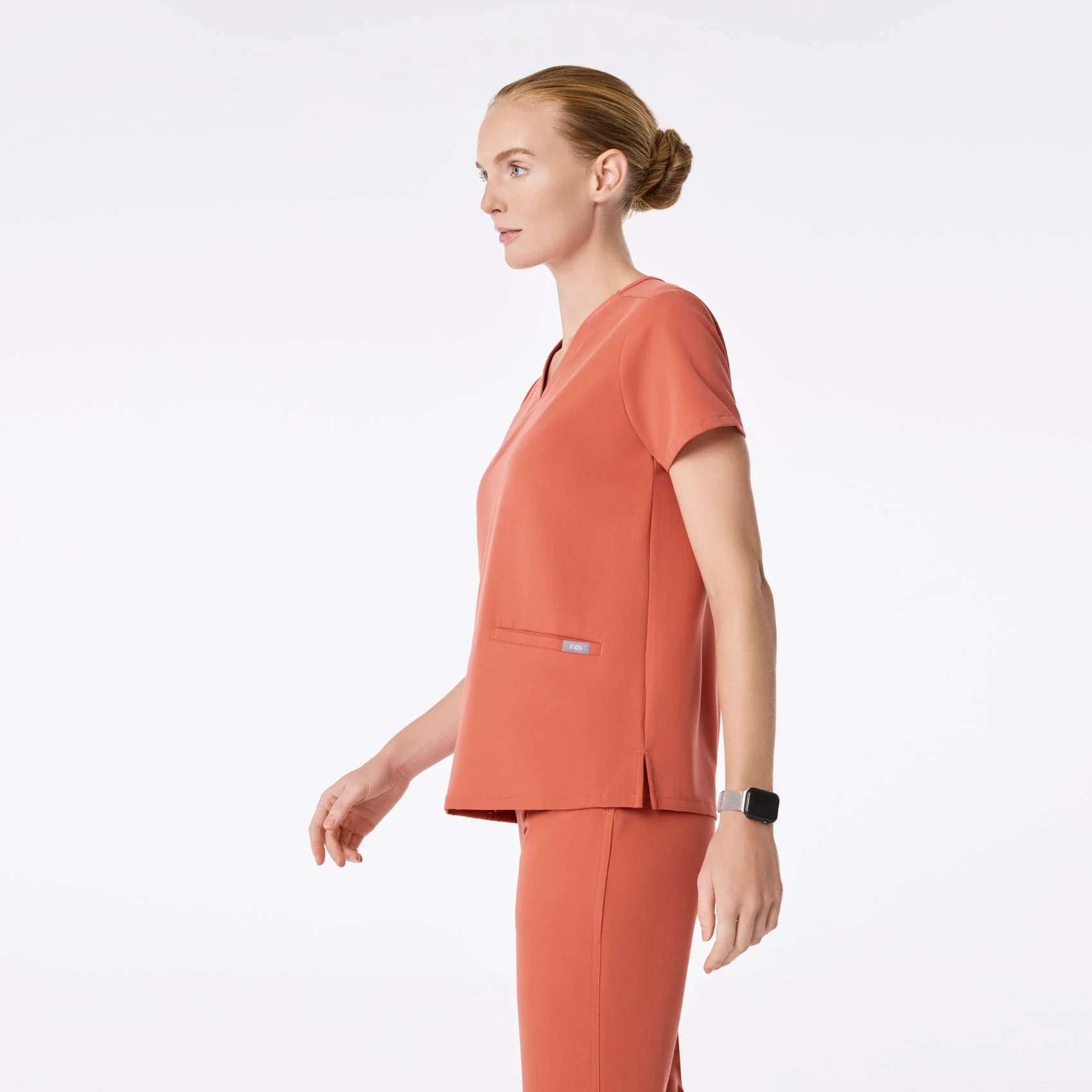 women's Spiced Cider Casma - Three-Pocket Scrub Top™ - Image 3