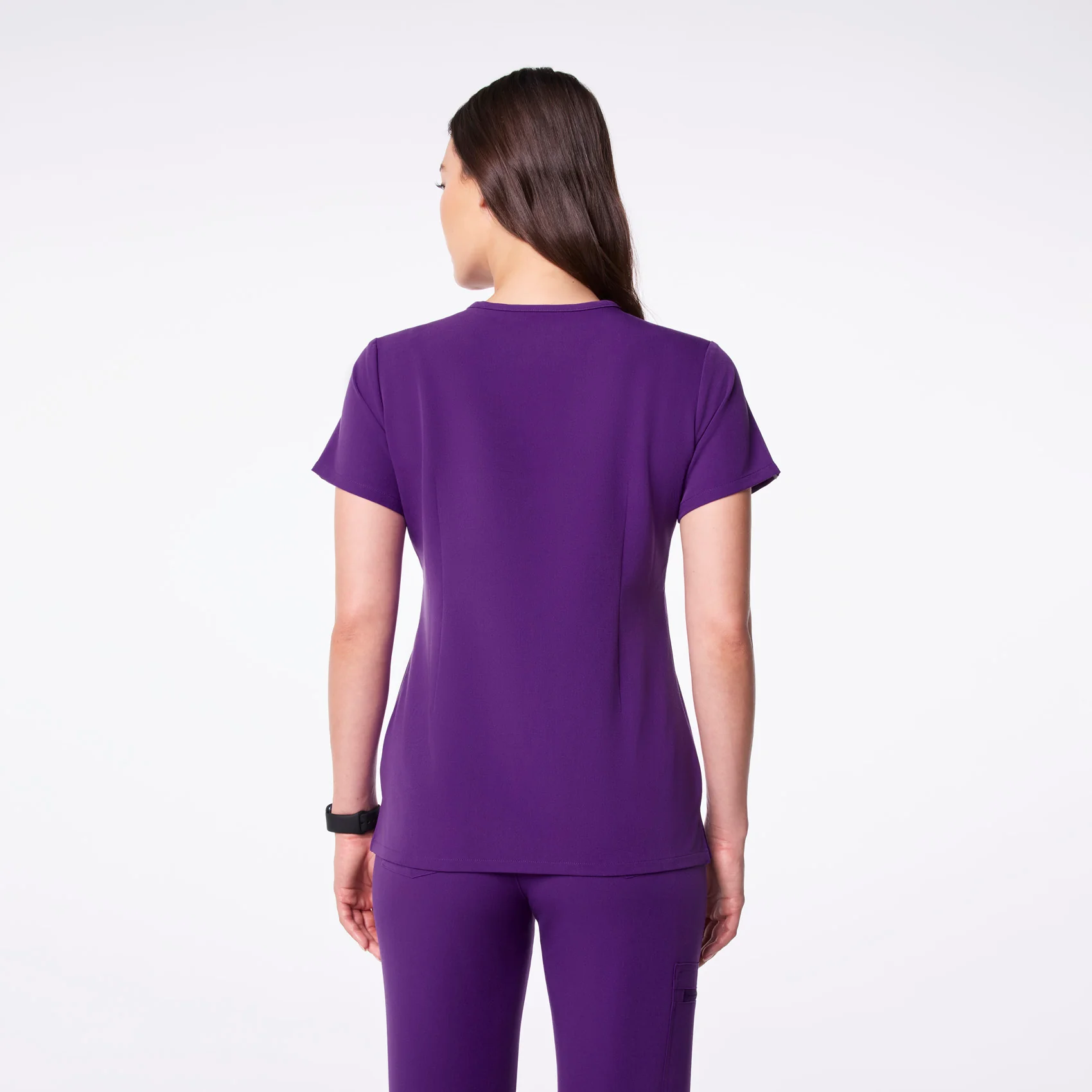 women's Digital Grape Catarina - One-Pocket Scrub Top™ - Image 4