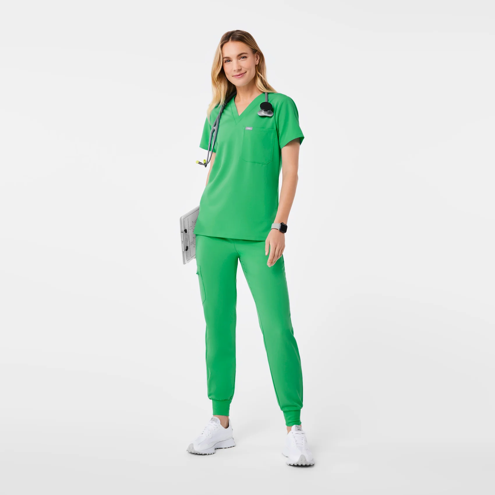 women's Emerald Catarina Petite - One-Pocket Scrub Top™ - Image 2